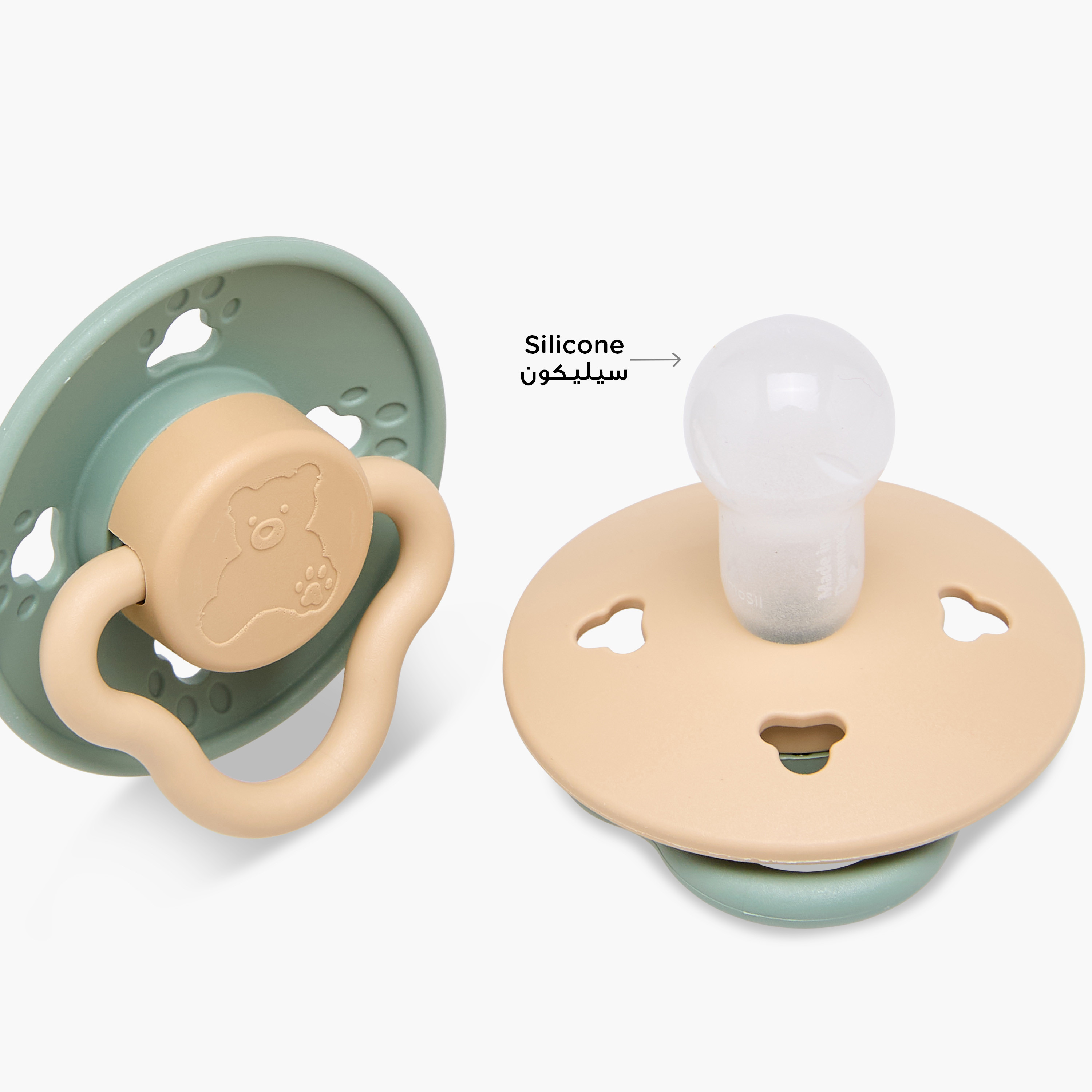 Pack of 2 Giggles Baby Pacifier with Bear Design, 6-18 Months-baby-feeding-pacifiers-image-6