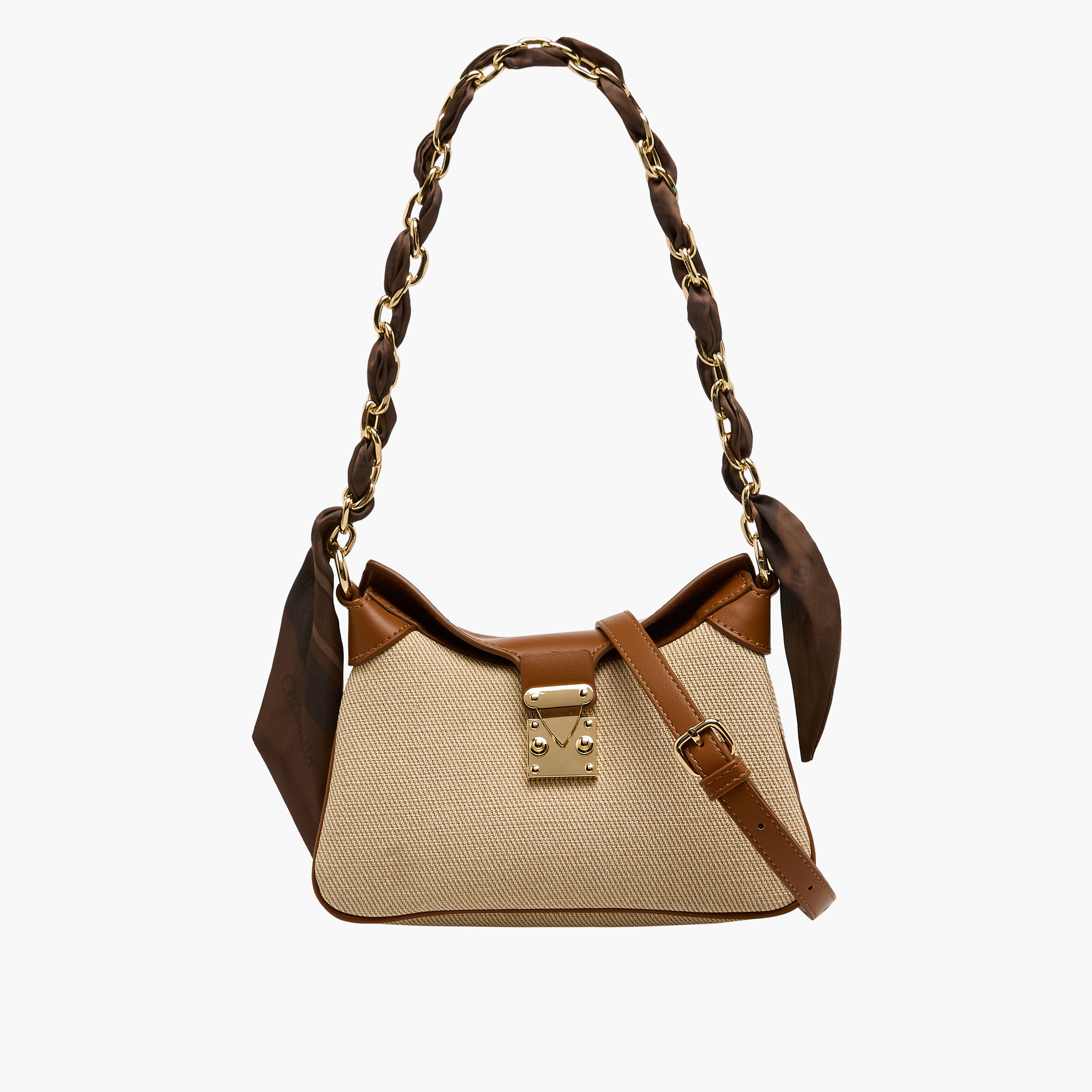 شنطة كروس بودي بارزة الملمس بحزام قابل للتعديل من كريسبيلا-women-bagsandwallets-handbags-image-1
