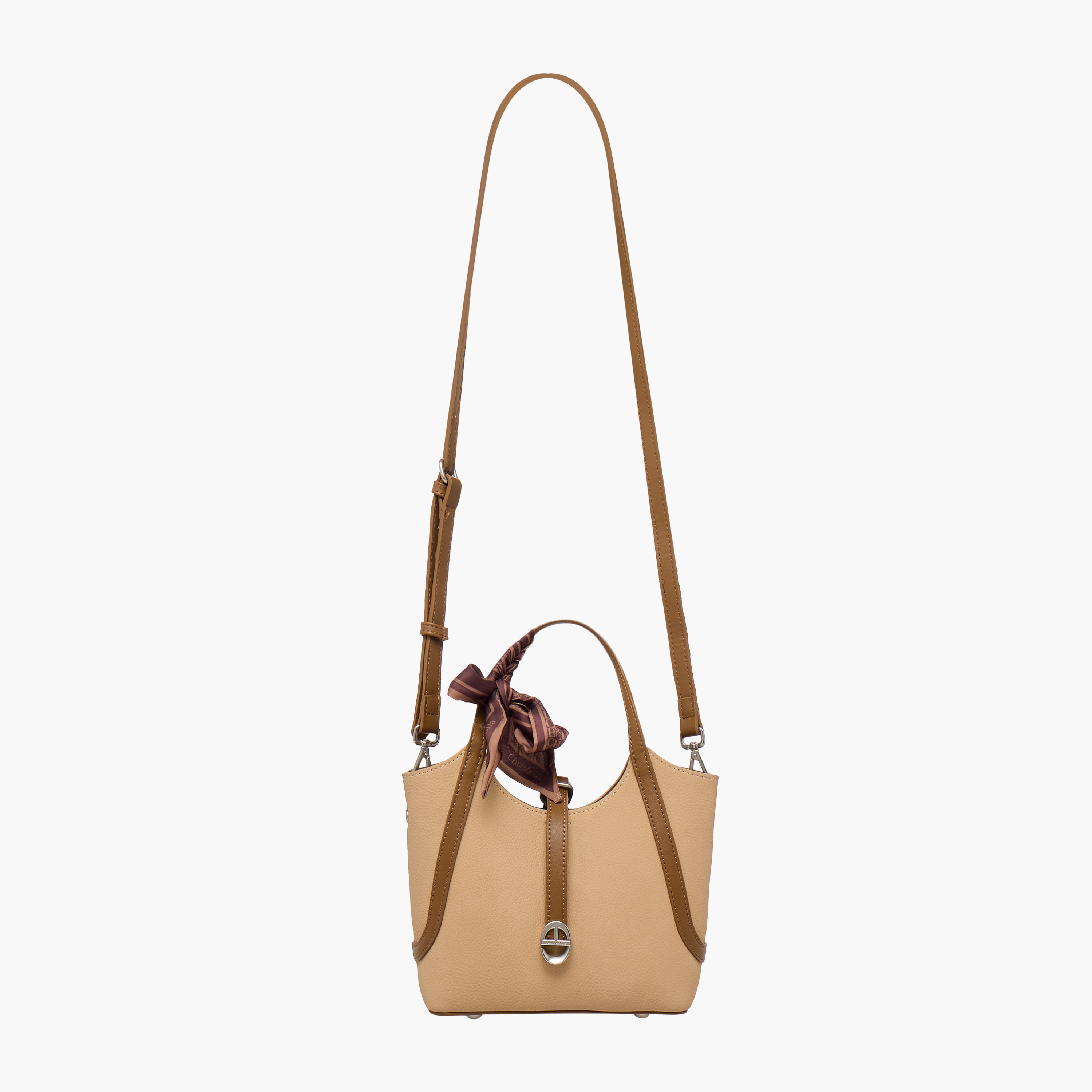 Chrisbella Textured Tote Bag with Pouch-women-bagsandwallets-handbags-image-3