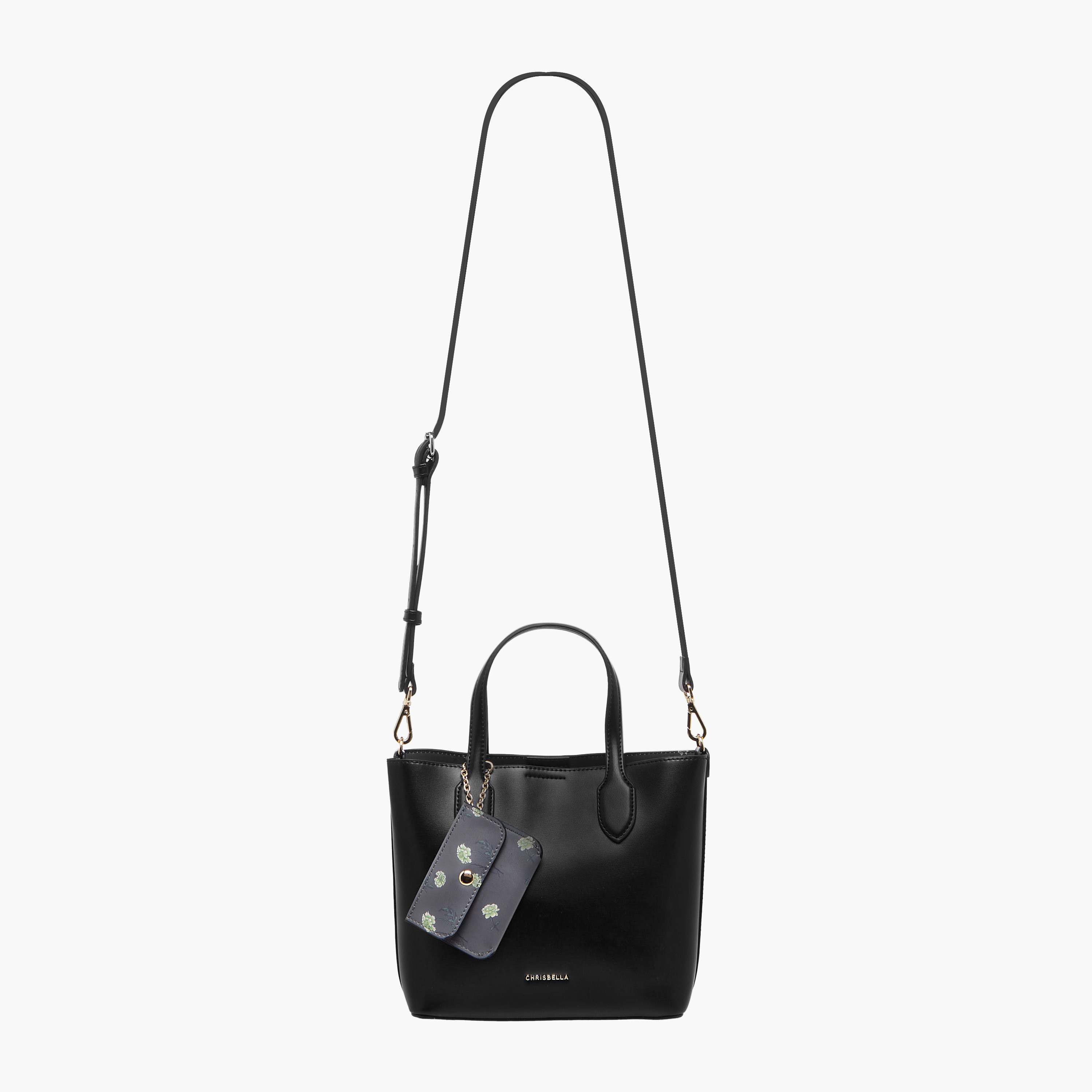 Chrisbella Monotone Tote Bag with Pouch and Detachable Strap-women-bagsandwallets-handbags-image-3