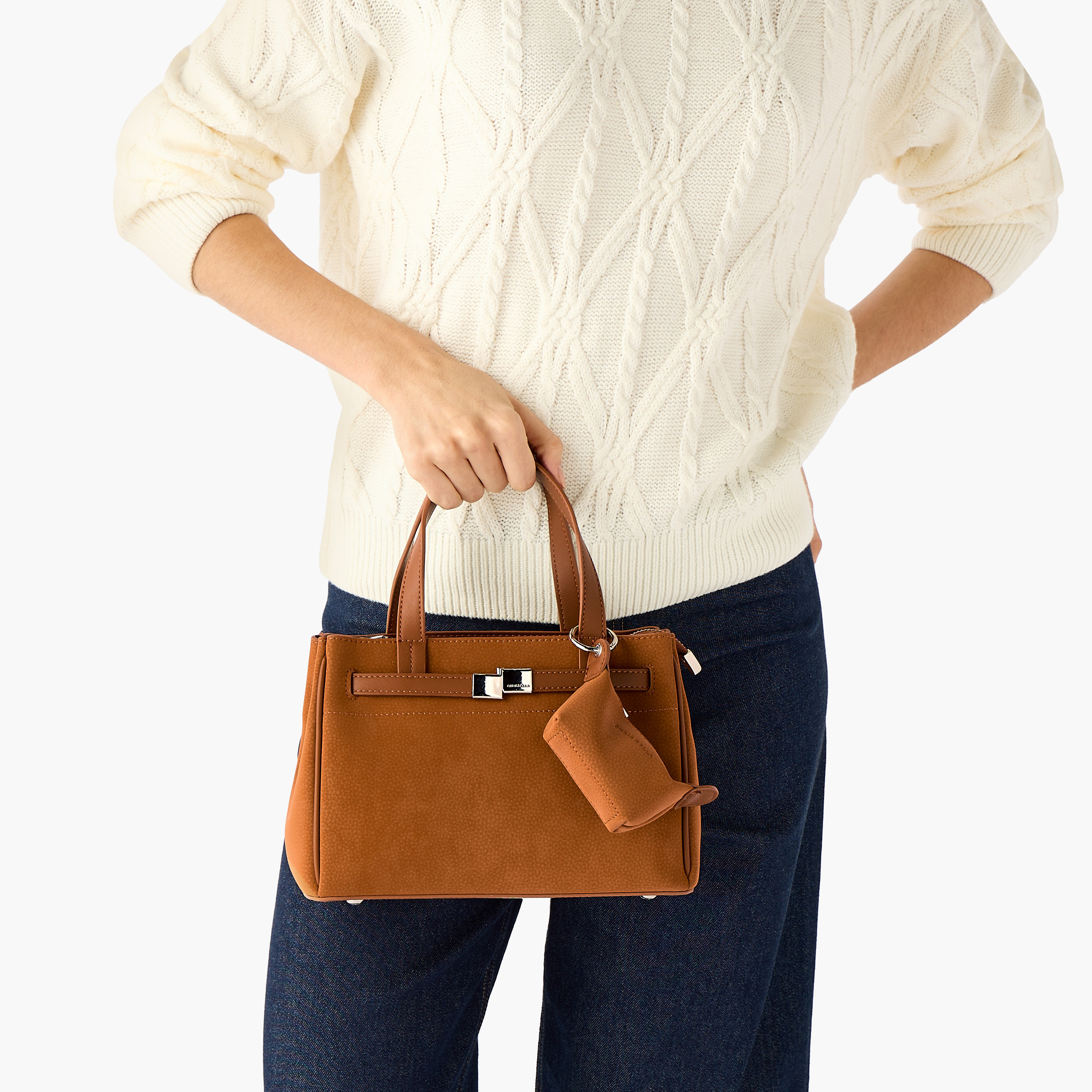 Chrisbella Monotone Crossbody Bag with Pouch and Detachable Strap-women-bagsandwallets-handbags-image-2