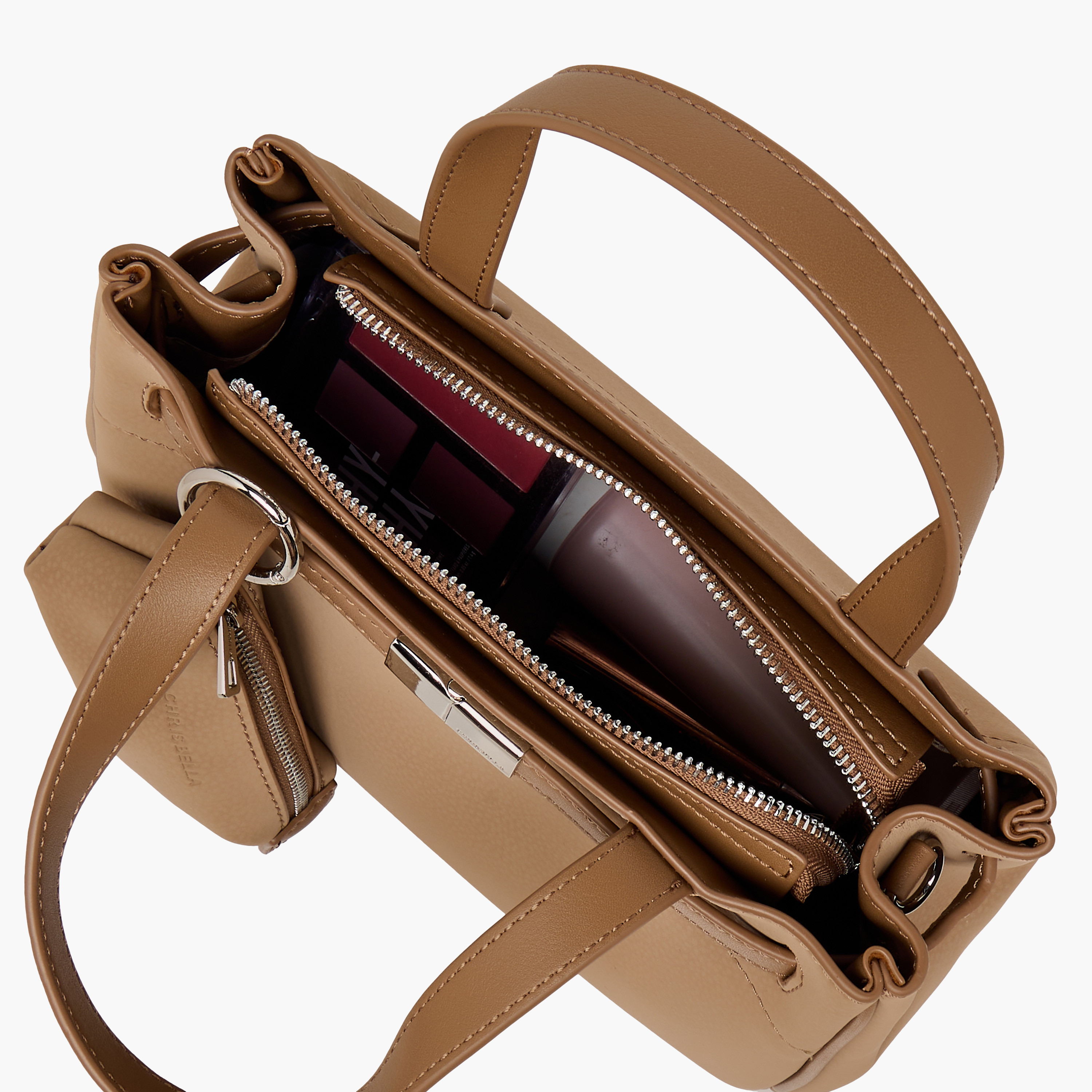 Chrisbella Textured Crossbody Bag with Pouch-women-bagsandwallets-handbags-image-9