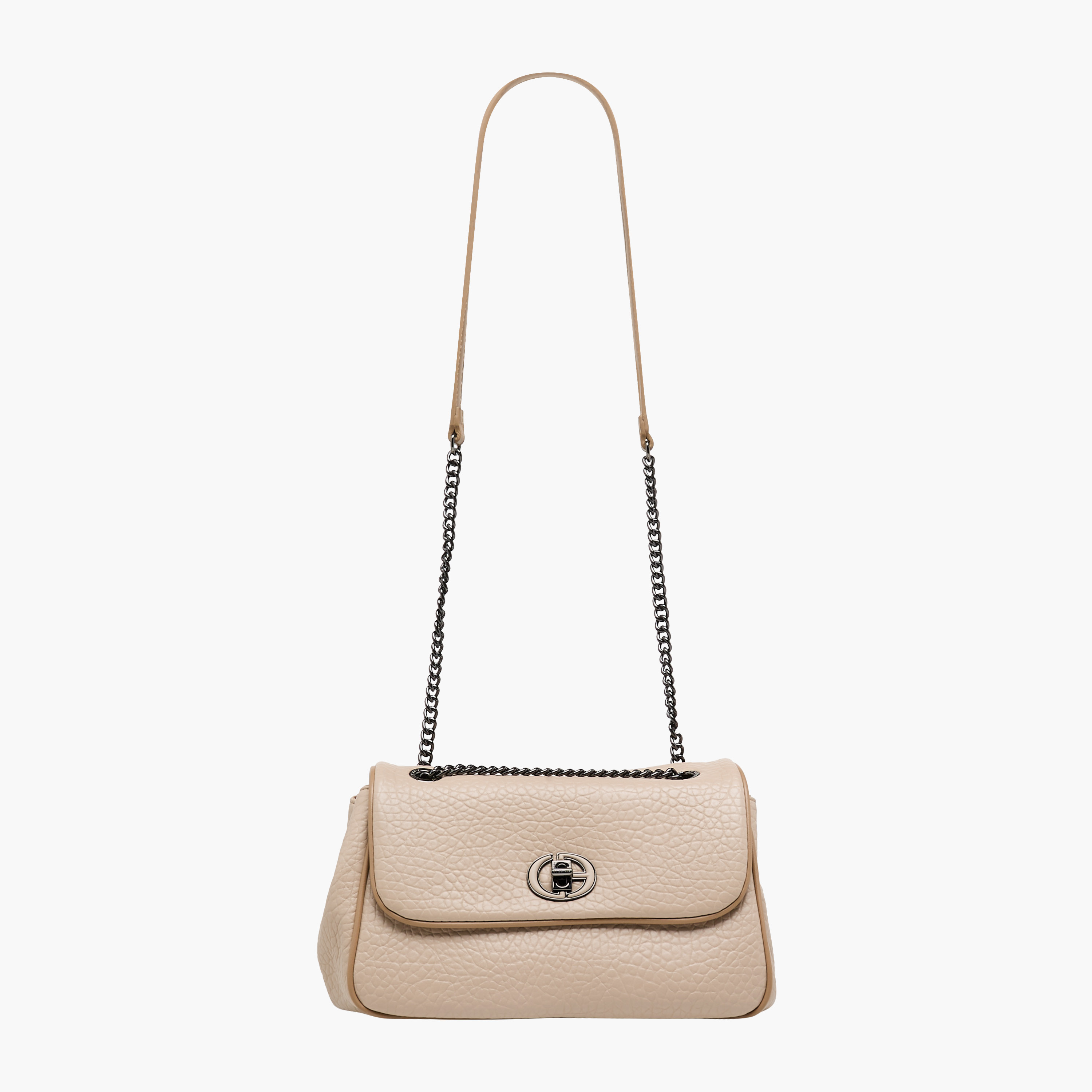 شنطة كروس بودي بارزة الملمس بحزام سلسلة مع محفظة من كريسبيلا-women-bagsandwallets-handbags-image-3