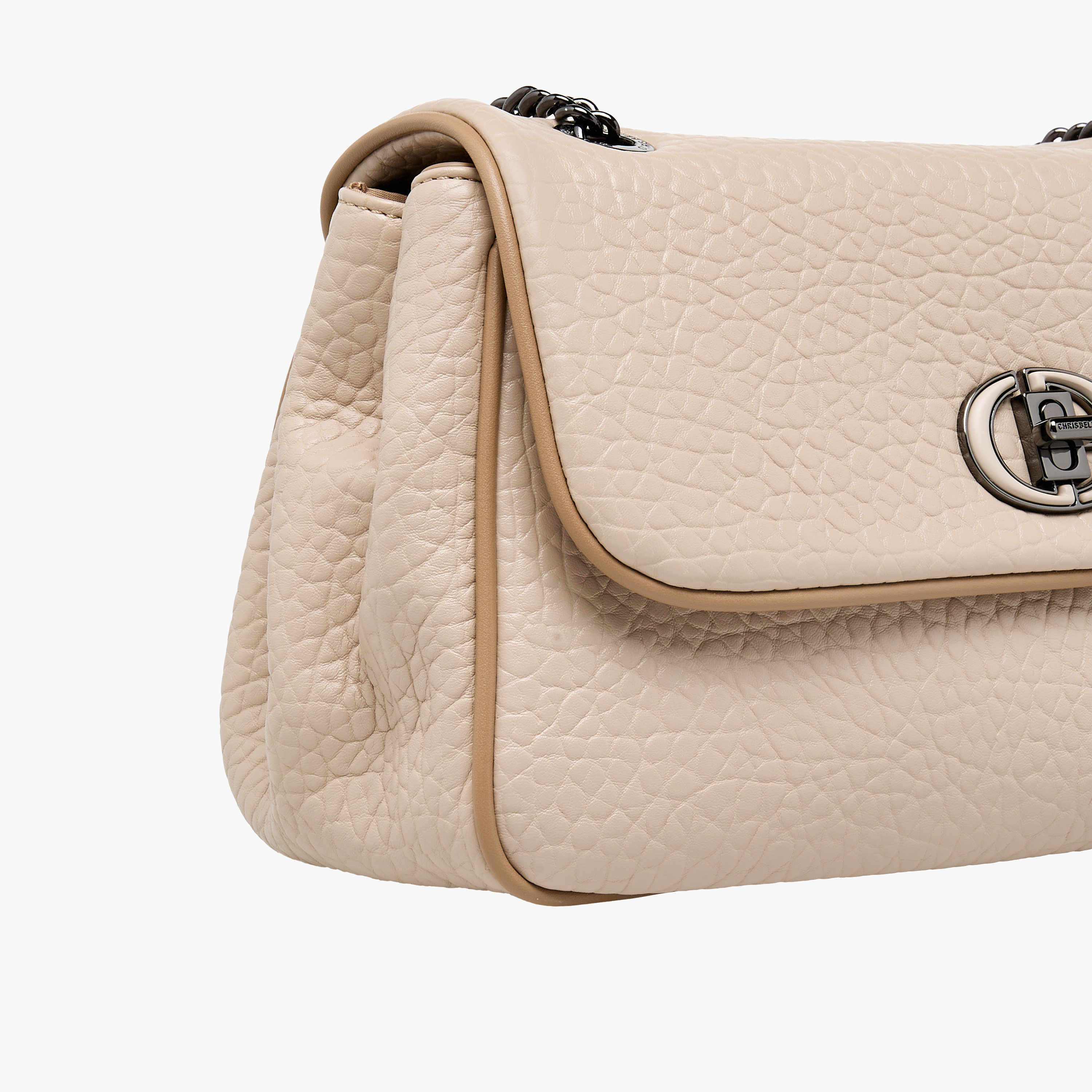 شنطة كروس بودي بارزة الملمس بحزام سلسلة مع محفظة من كريسبيلا-women-bagsandwallets-handbags-image-7
