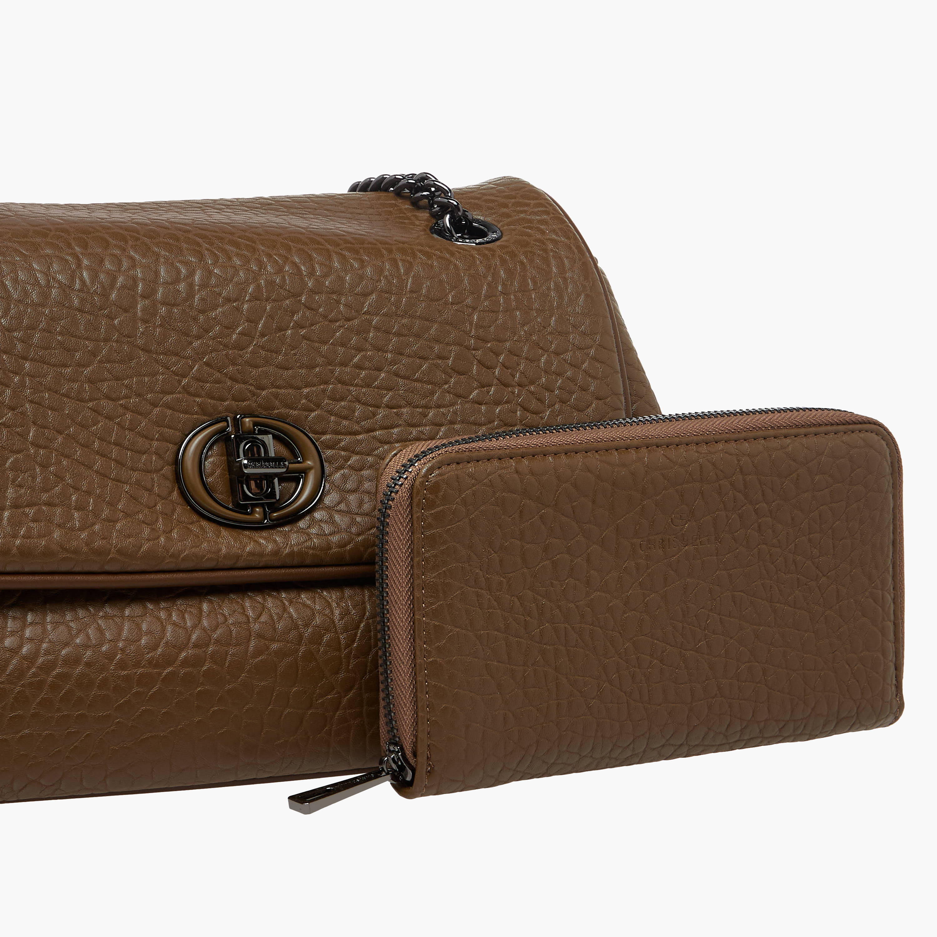 شنطة كروس بودي بارزة الملمس مع محفظة من كريسبيلا-women-bagsandwallets-handbags-image-6