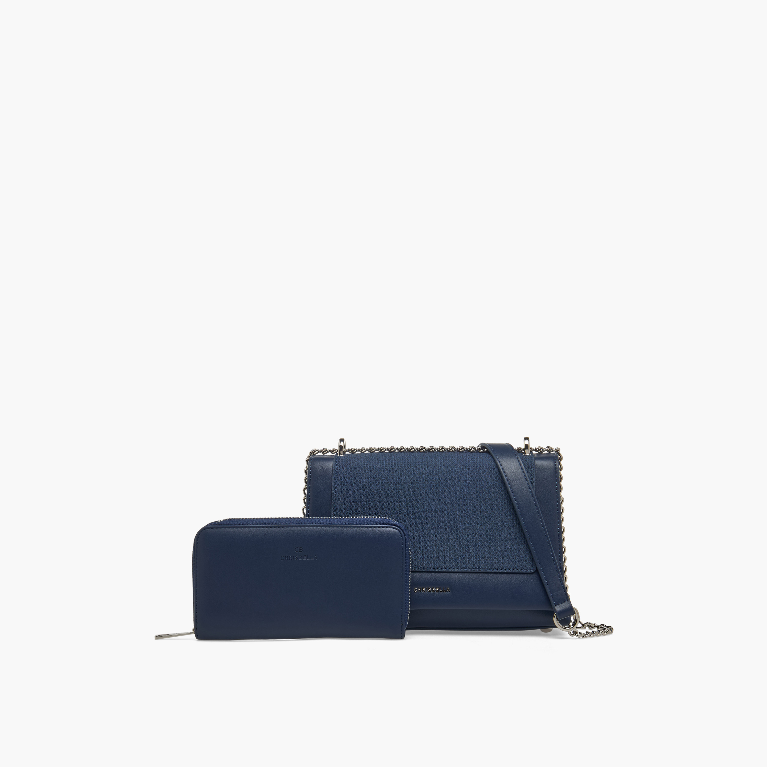 Chrisbella Textured Crossbody Bag with Wallet-women-bagsandwallets-handbags-image-1