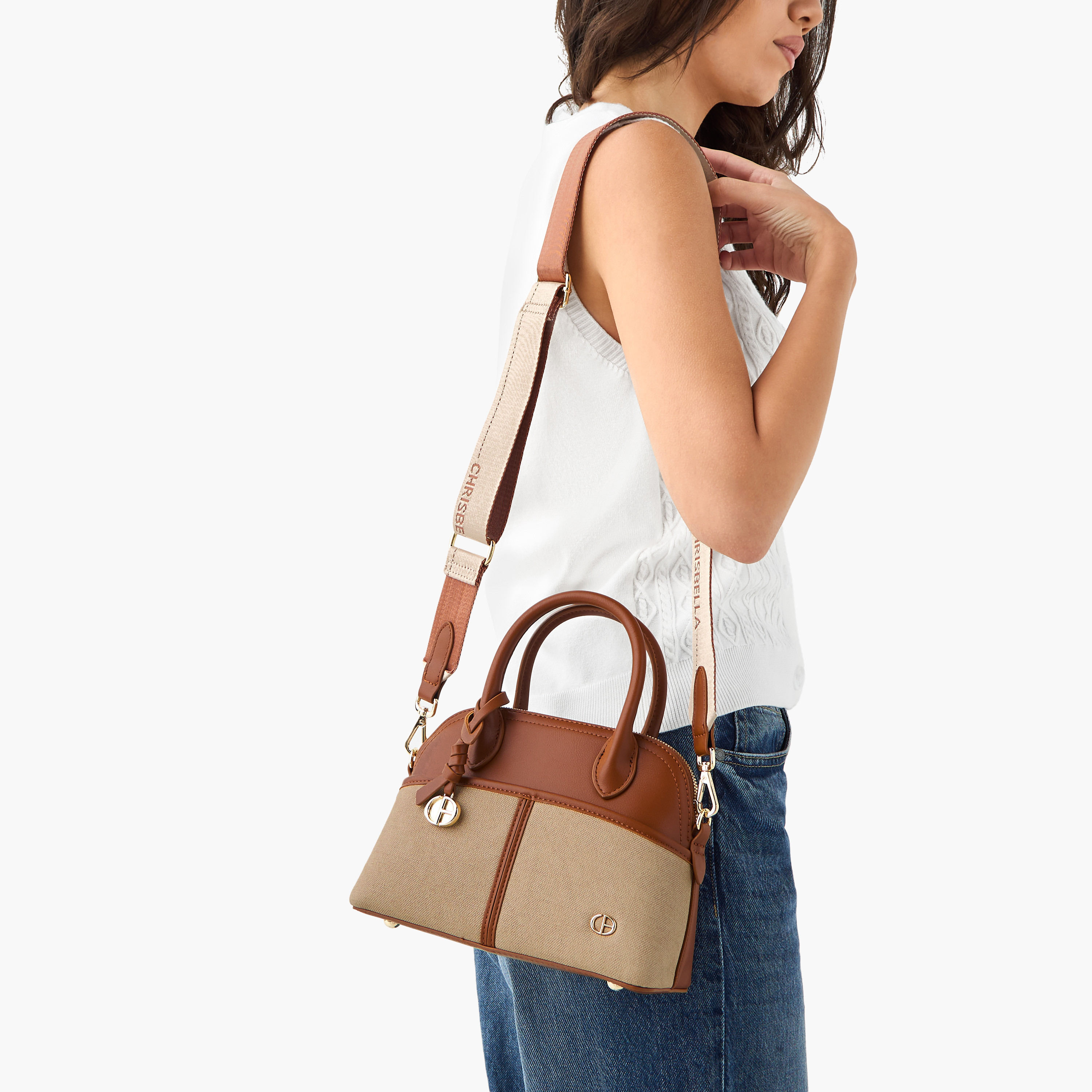 Chrisbella Colourblock Shoulder Bag with Detachable Strap-women-bagsandwallets-handbags-image-2