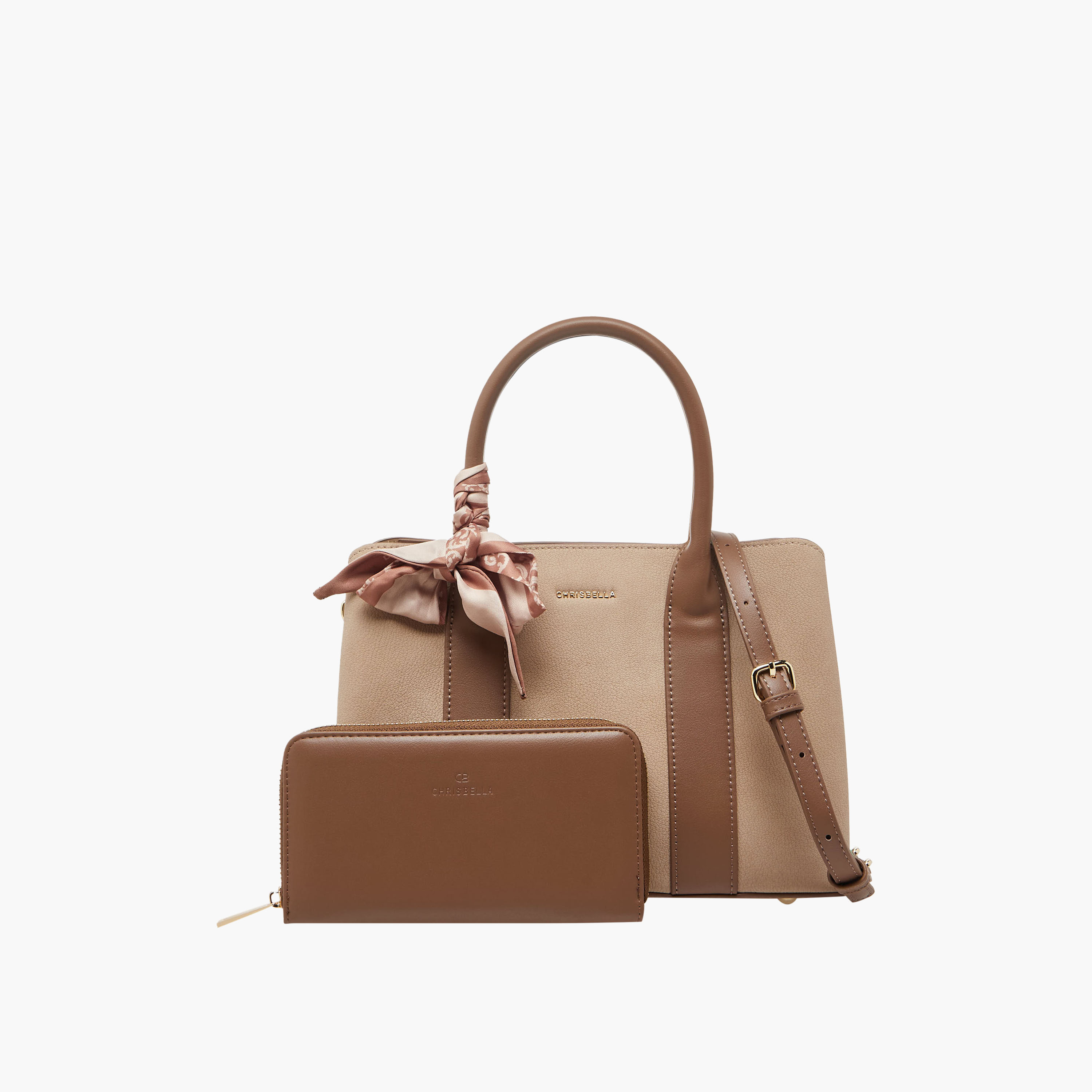 Chrisbella Panelled Tote Bag with Wallet-women-bagsandwallets-handbags-image-1
