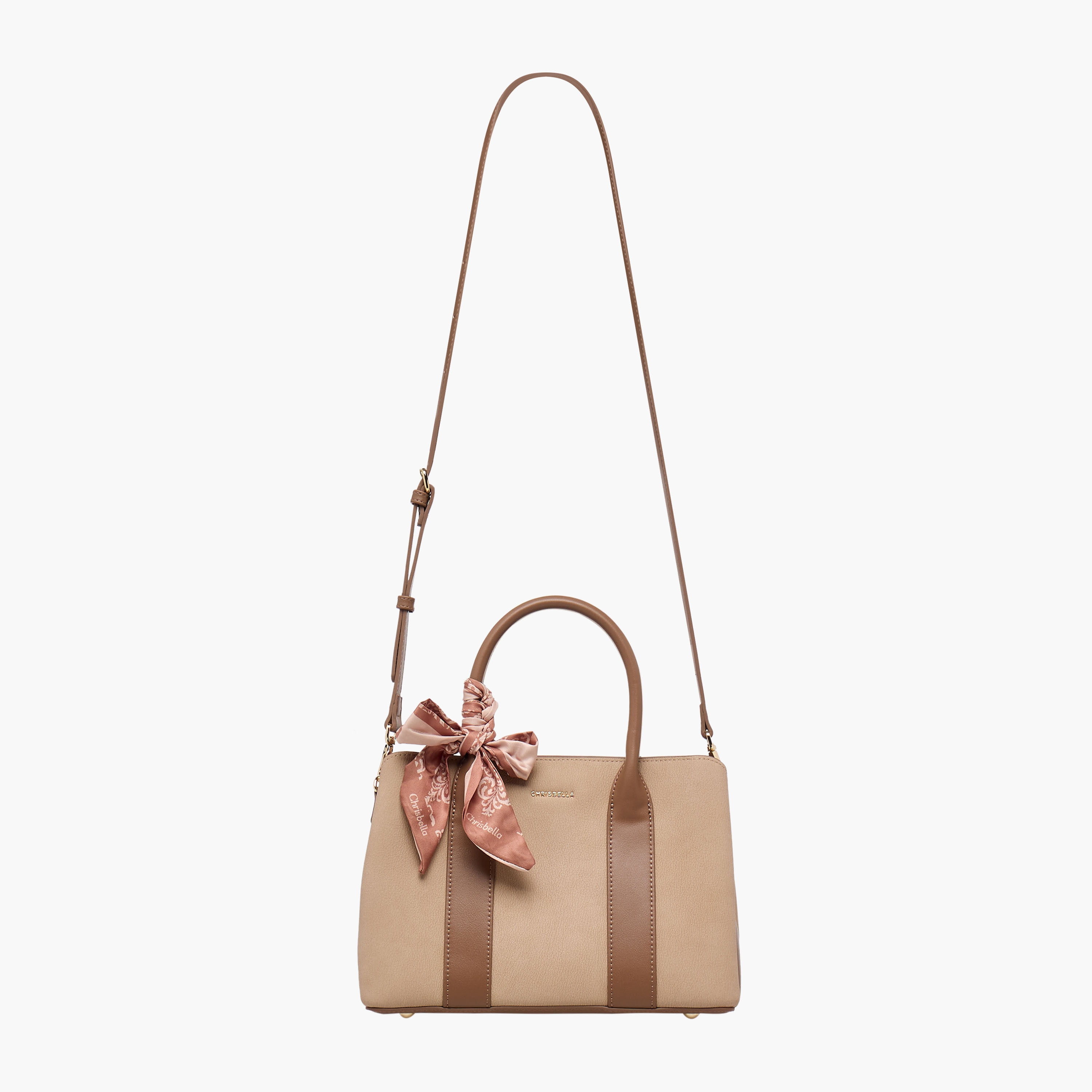 Chrisbella Panelled Crossbody Bag with Scarf Detail and Wallet-women-bagsandwallets-handbags-image-3