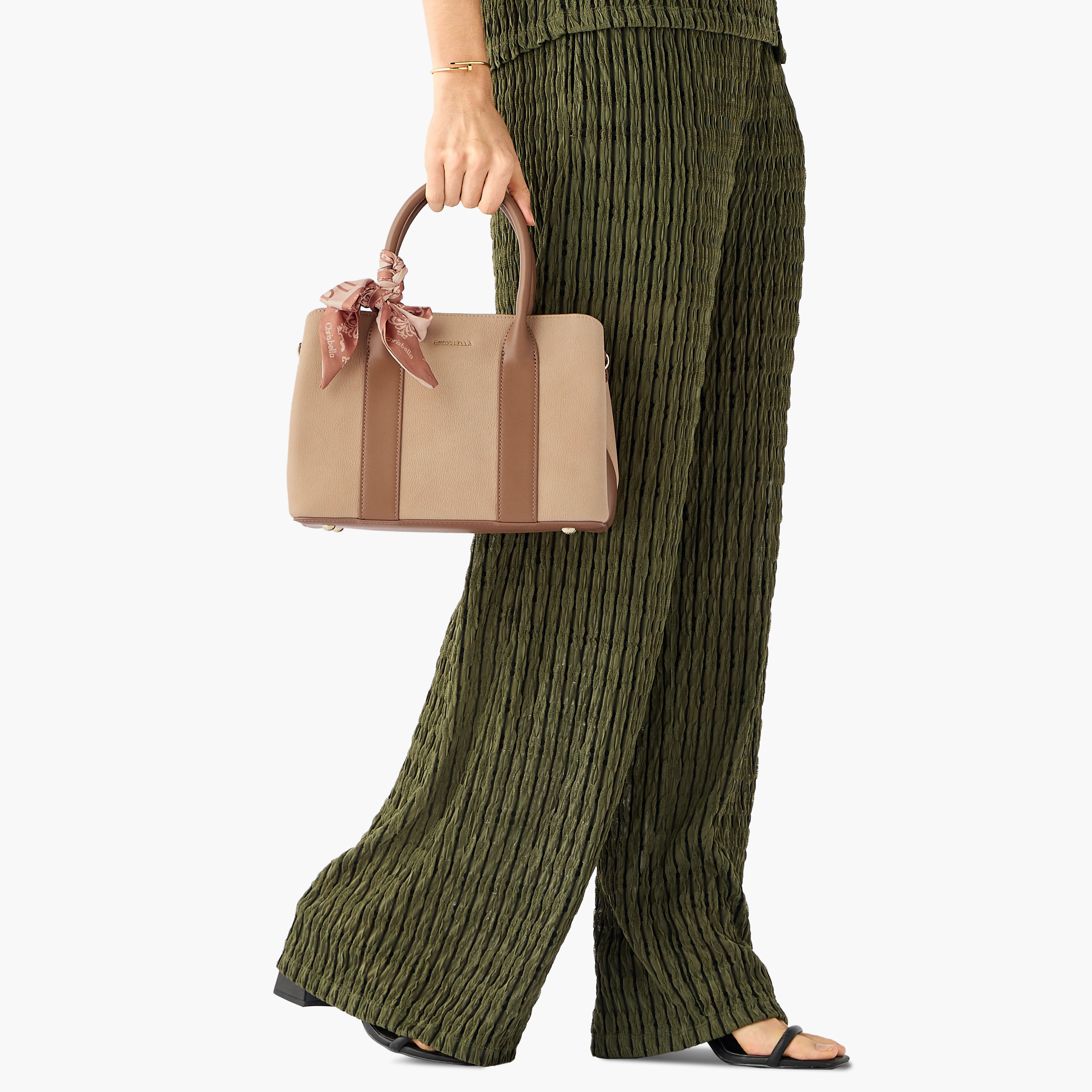 Chrisbella Panelled Crossbody Bag with Scarf Detail and Wallet-women-bagsandwallets-handbags-image-9