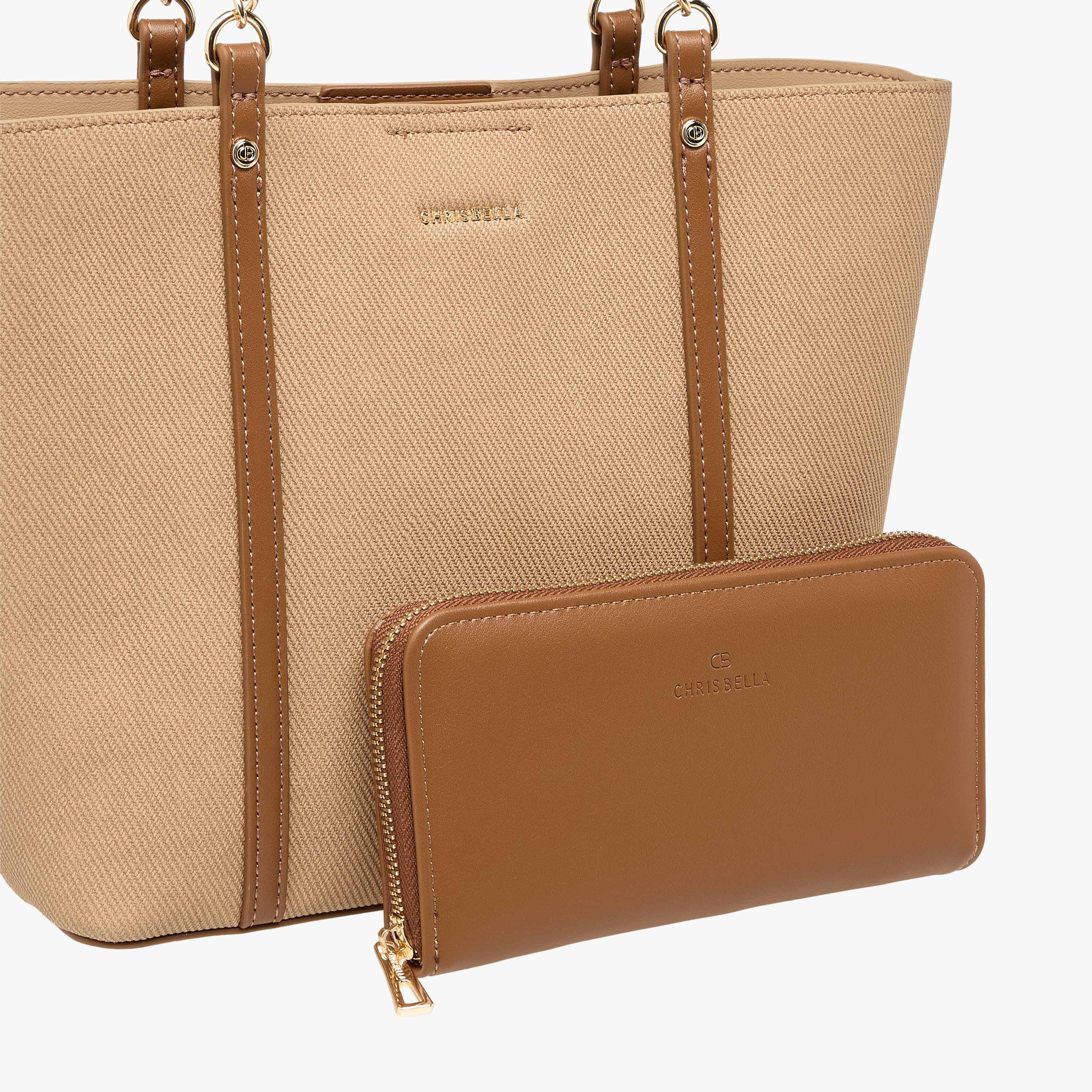 شنطة توتي بقوالب ملونة مع محفظة وحمالات سلسلة من كريسبيلا-women-bagsandwallets-handbags-image-4