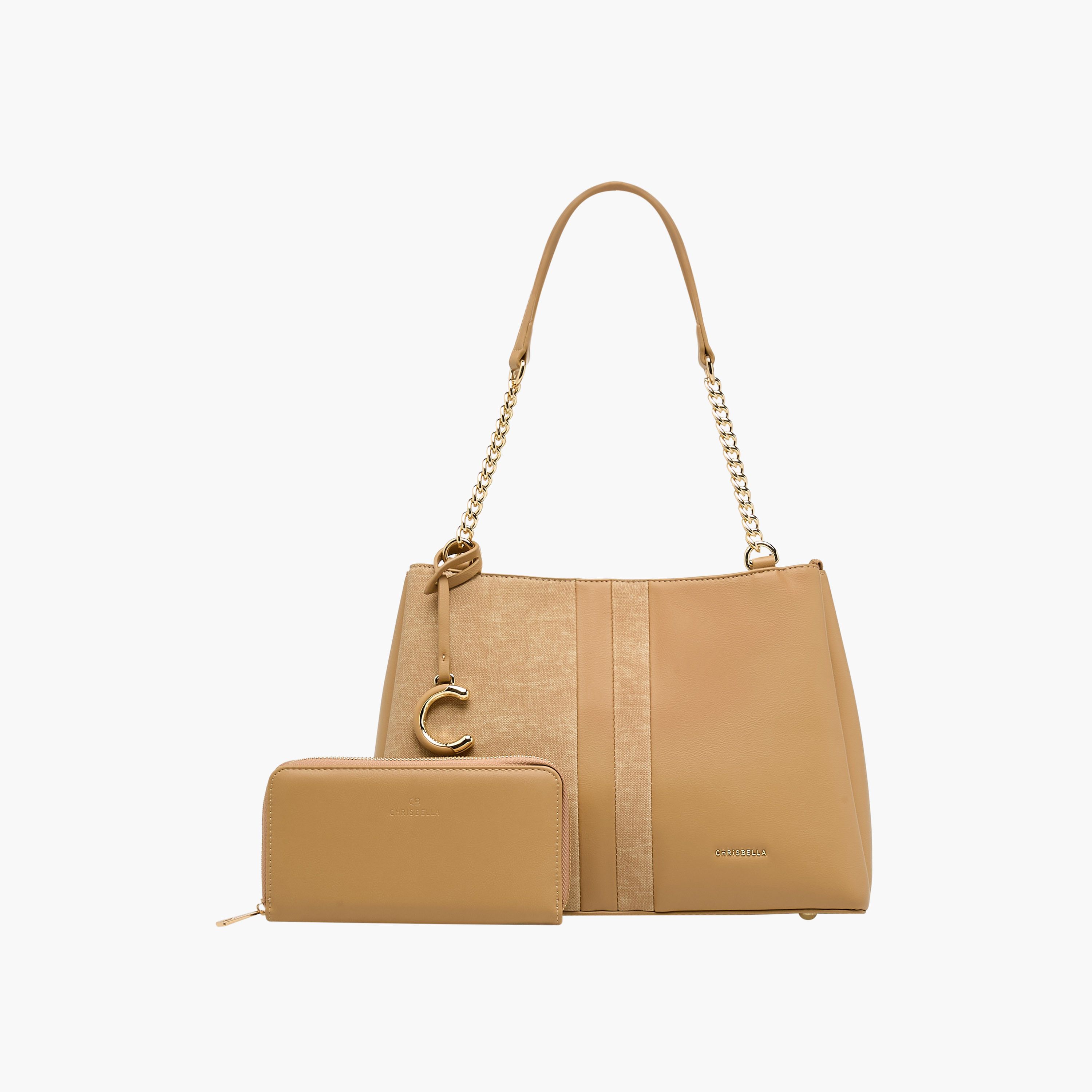 Chrisbella Panelled Tote Bag with Wallet-women-bagsandwallets-handbags-image-1