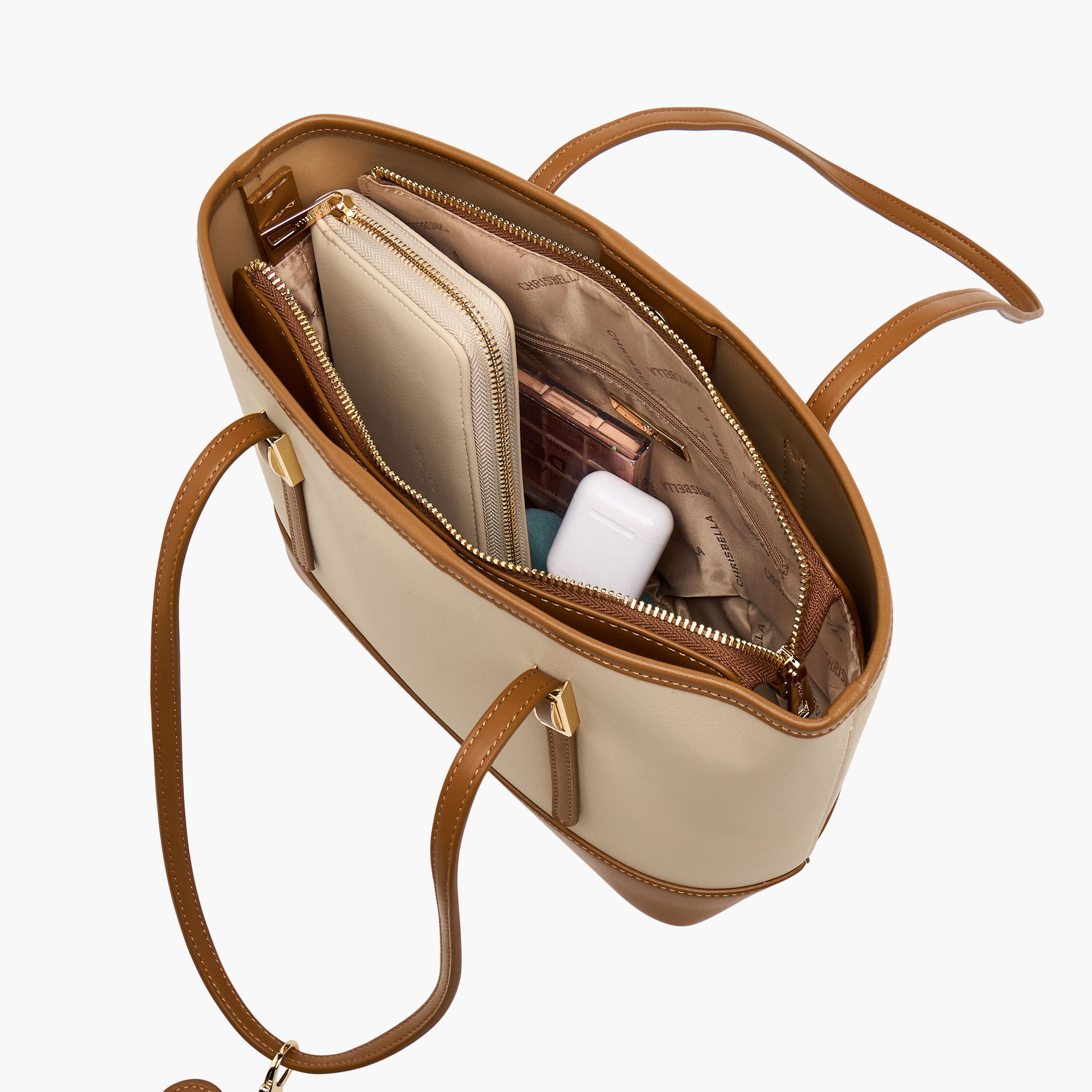 Chrisbella Solid Tote Bag with Wallet-women-bagsandwallets-handbags-image-10