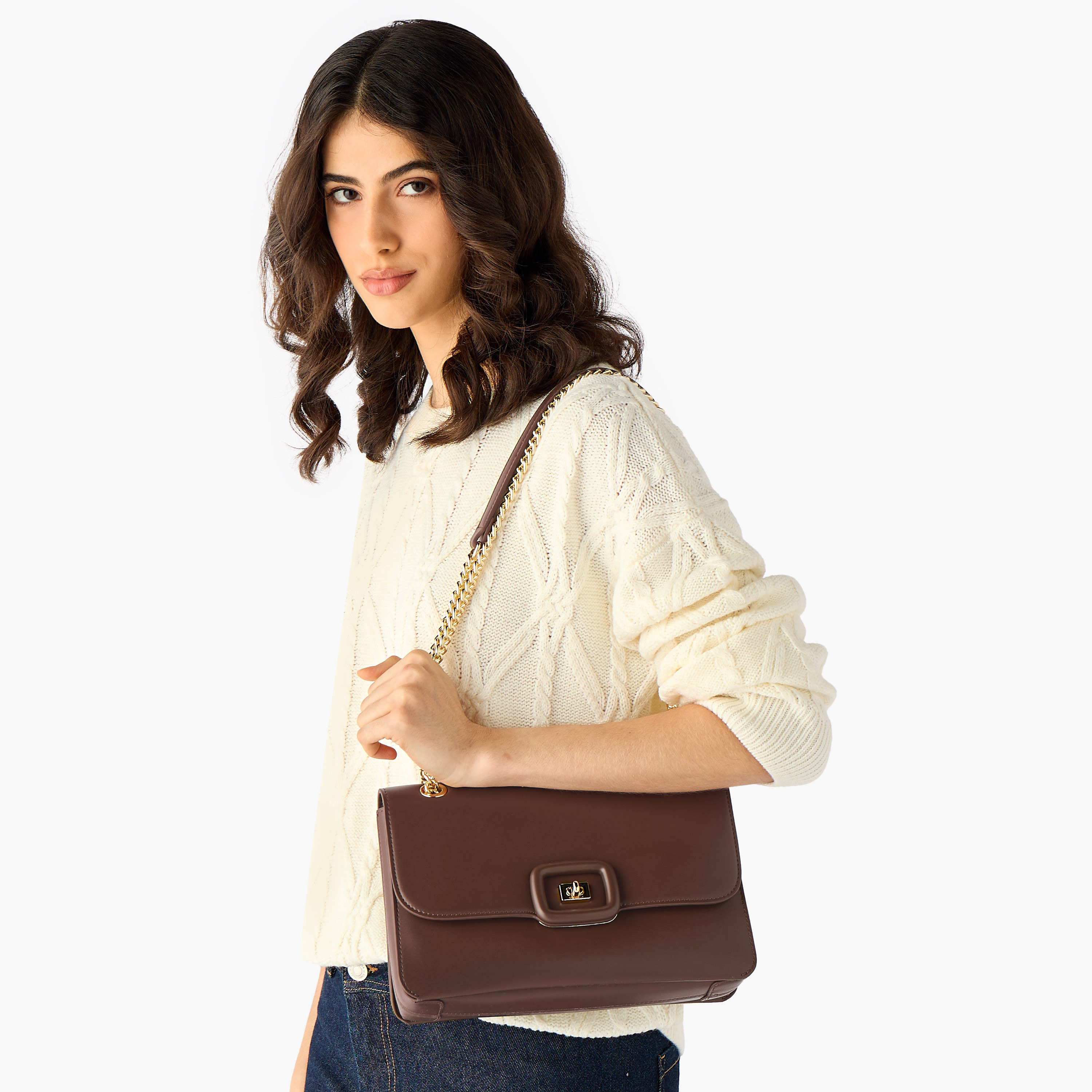 Chrisbella Monotone Crossbody Bag with Chain Strap and Wallet-women-bagsandwallets-handbags-image-2