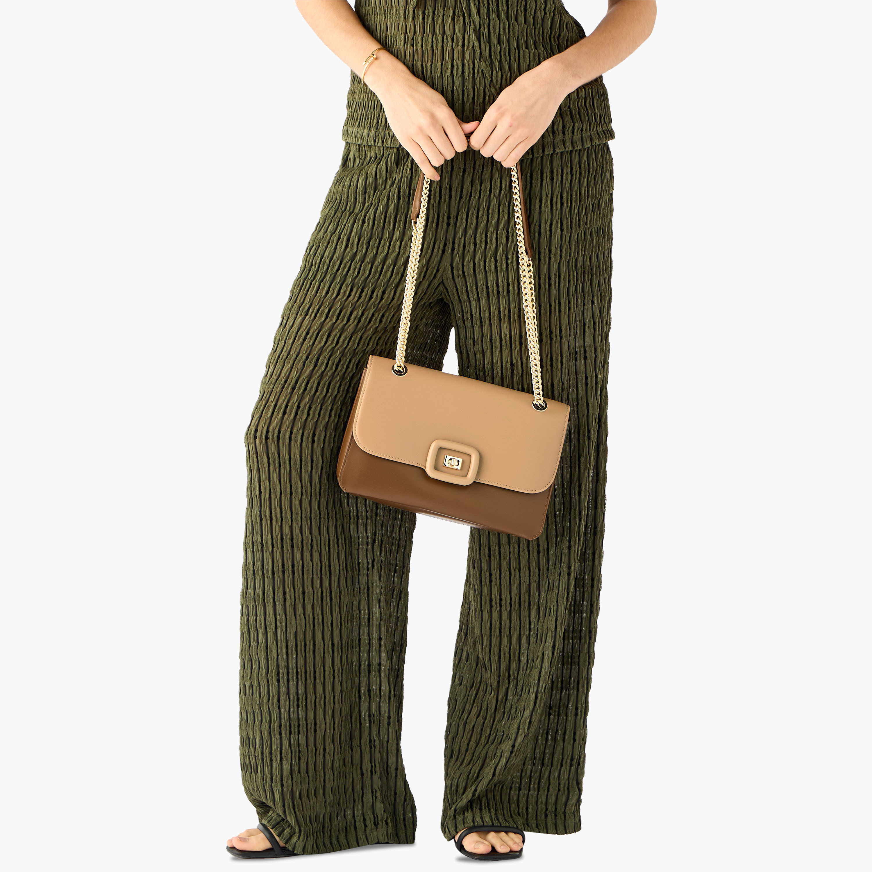 Chrisbella Colourblock Crossbody Bag with Chain Strap and Wallet-women-bagsandwallets-handbags-image-2