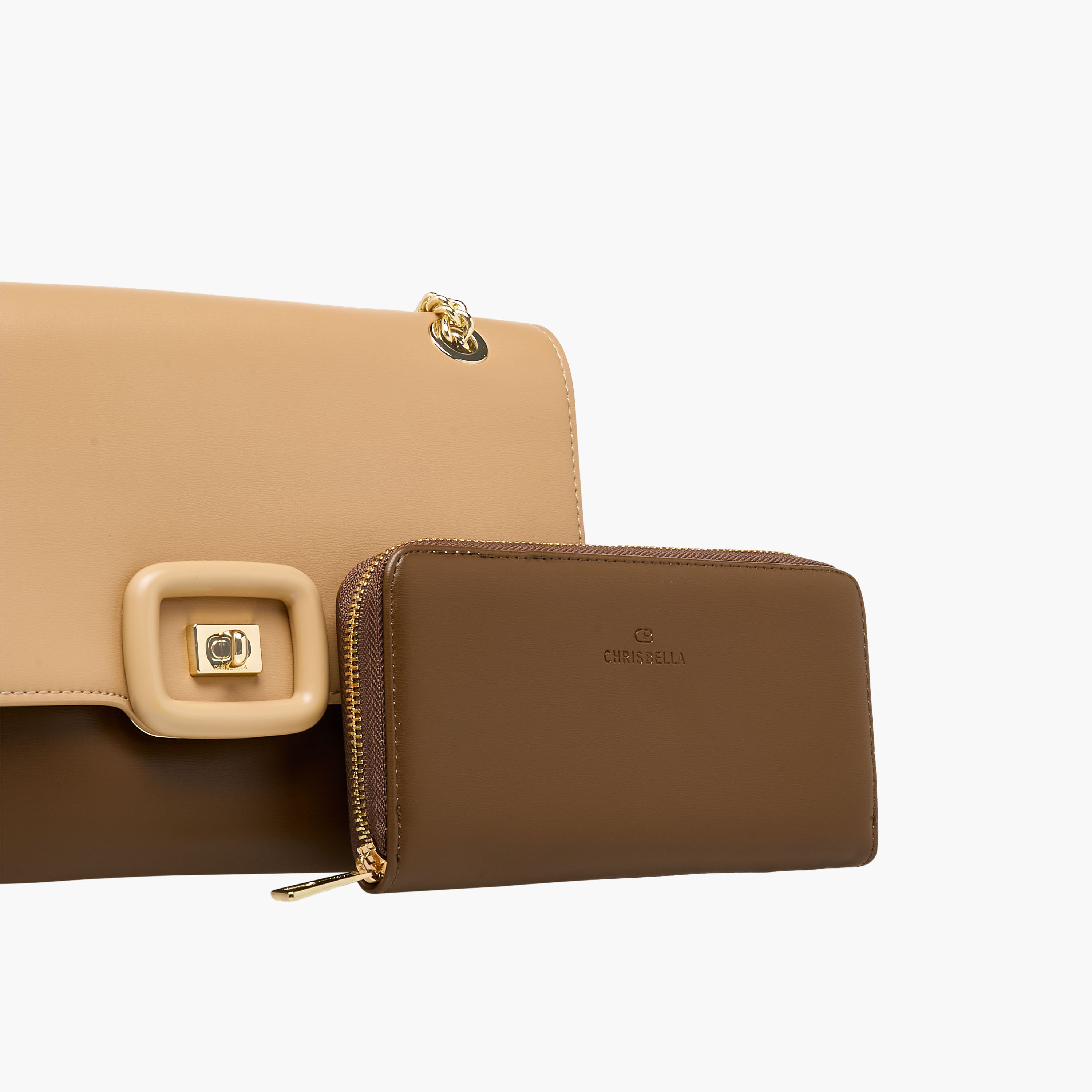 Chrisbella Colourblock Crossbody Bag with Chain Strap and Wallet-women-bagsandwallets-handbags-image-6