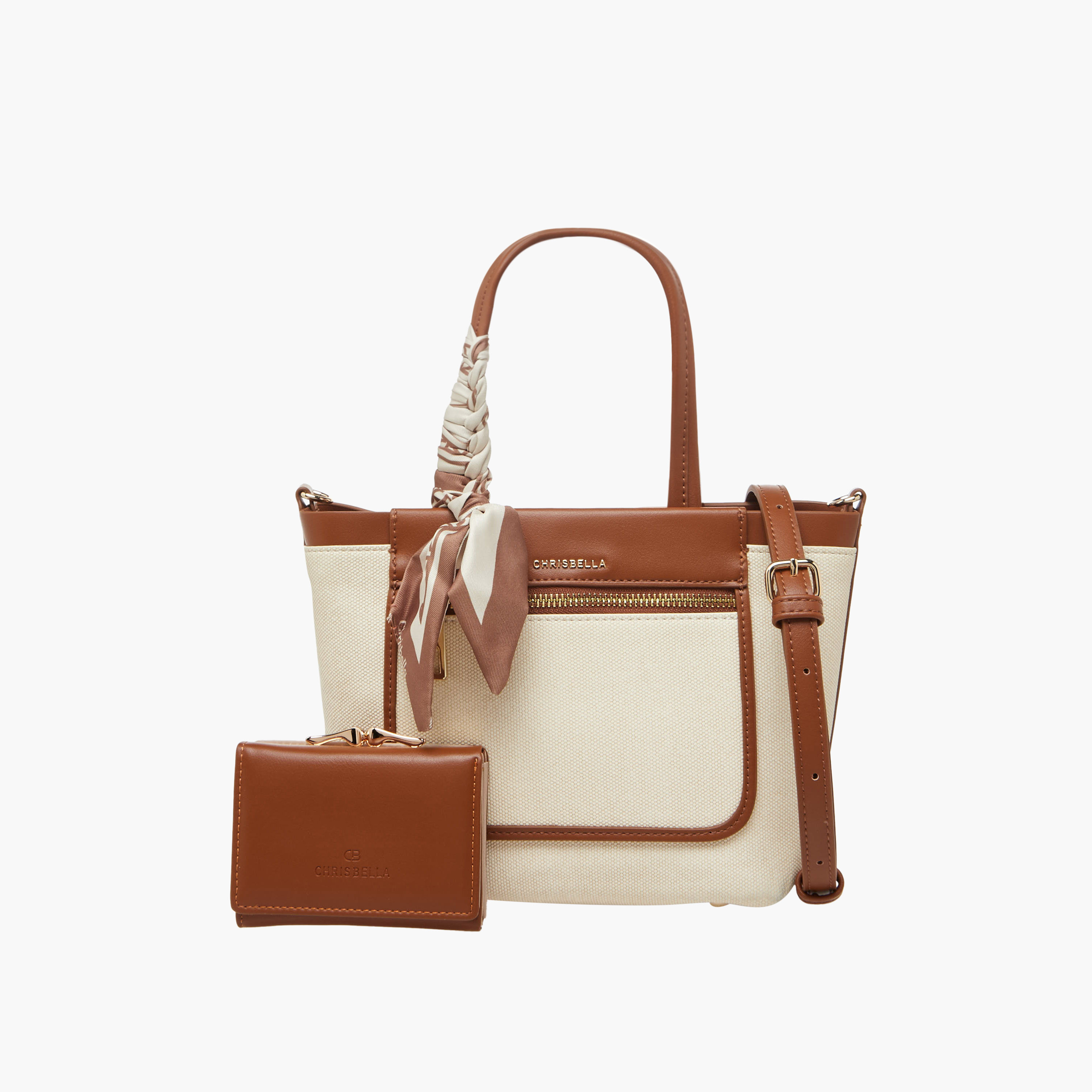 Chrisbella Panelled Tote Bag with Wallet-women-bagsandwallets-handbags-image-1