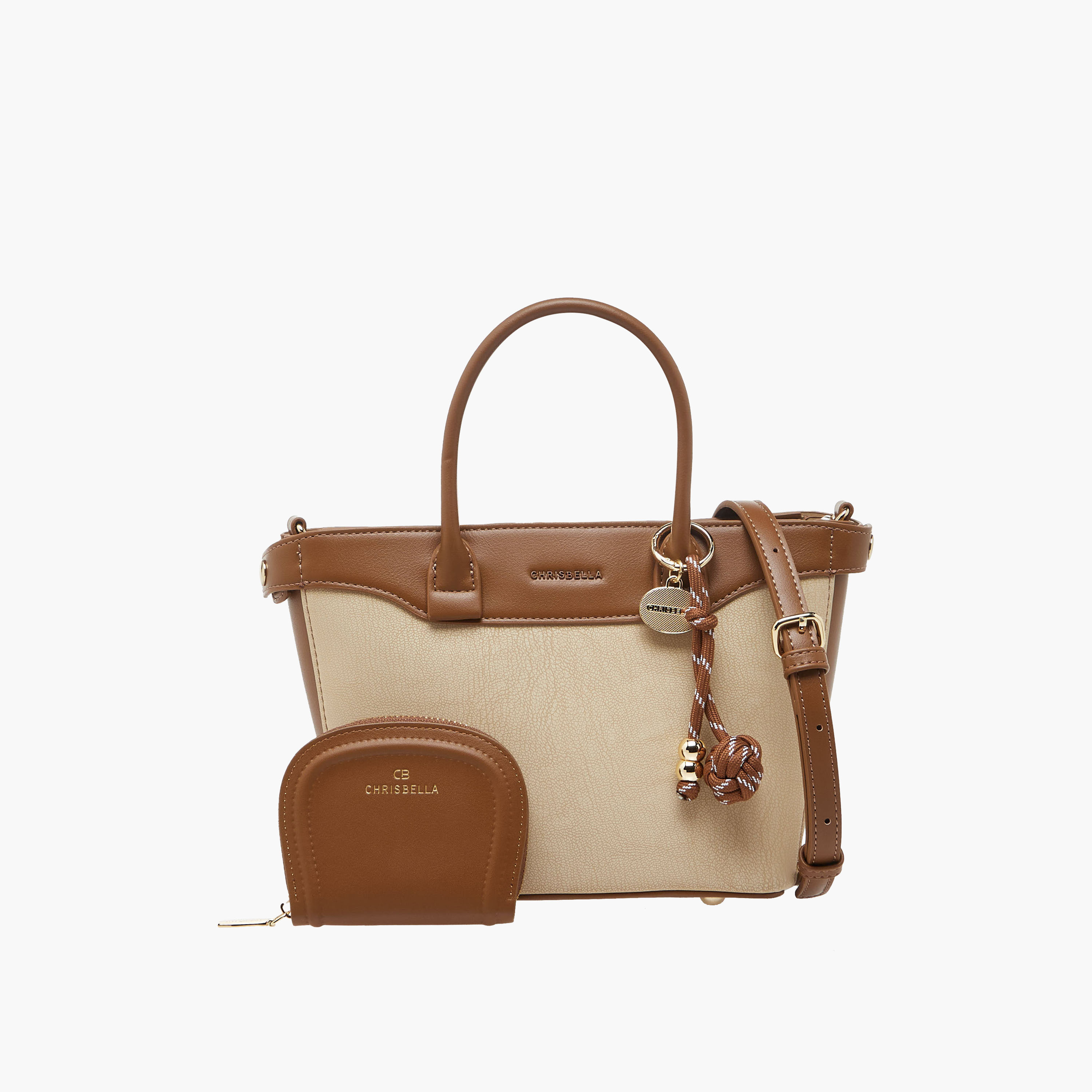 شنطة توتي بقوالب ملونة مع محفظة من كريسبيلا-women-bagsandwallets-handbags-image-1
