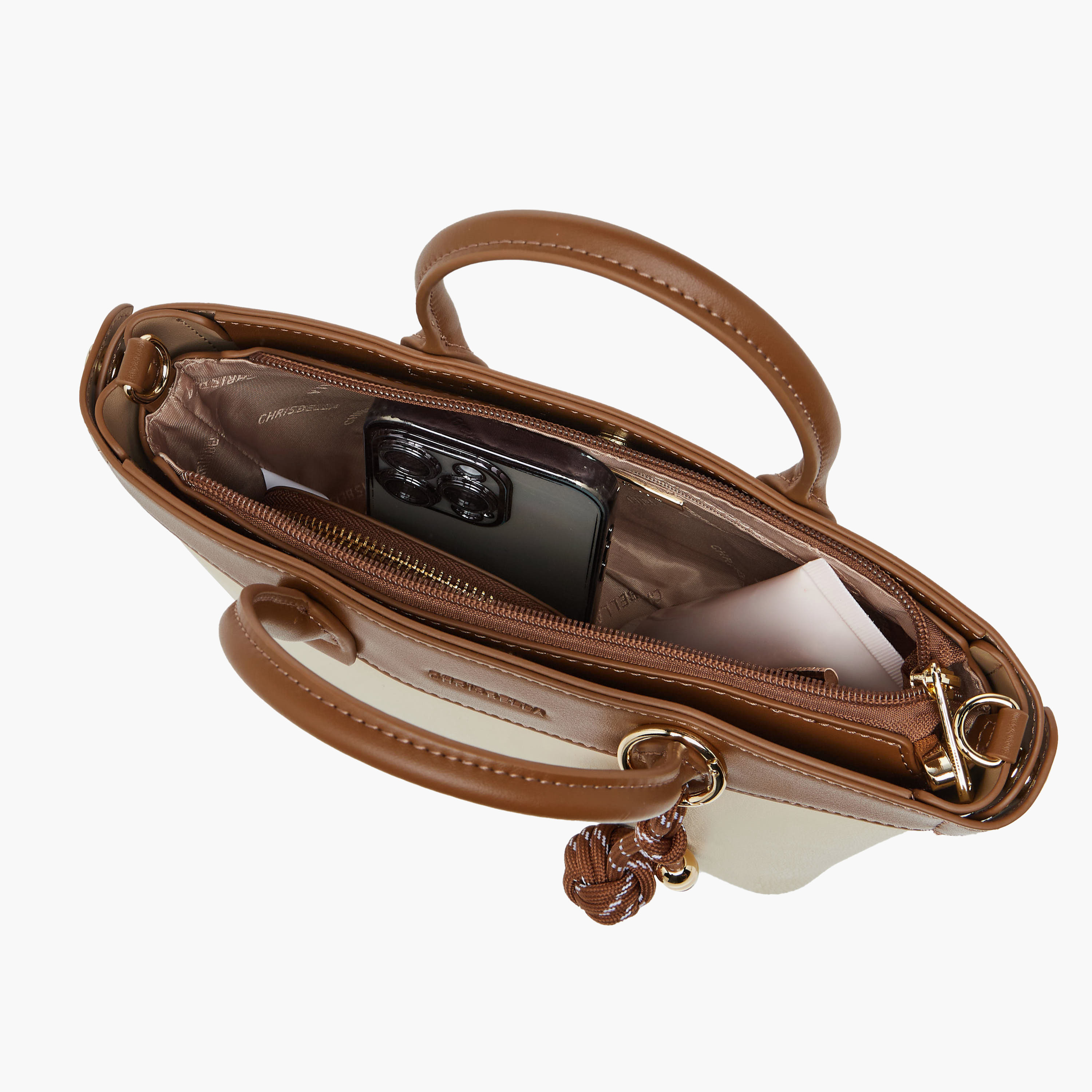 شنطة توتي بقوالب ملونة مع محفظة من كريسبيلا-women-bagsandwallets-handbags-image-11