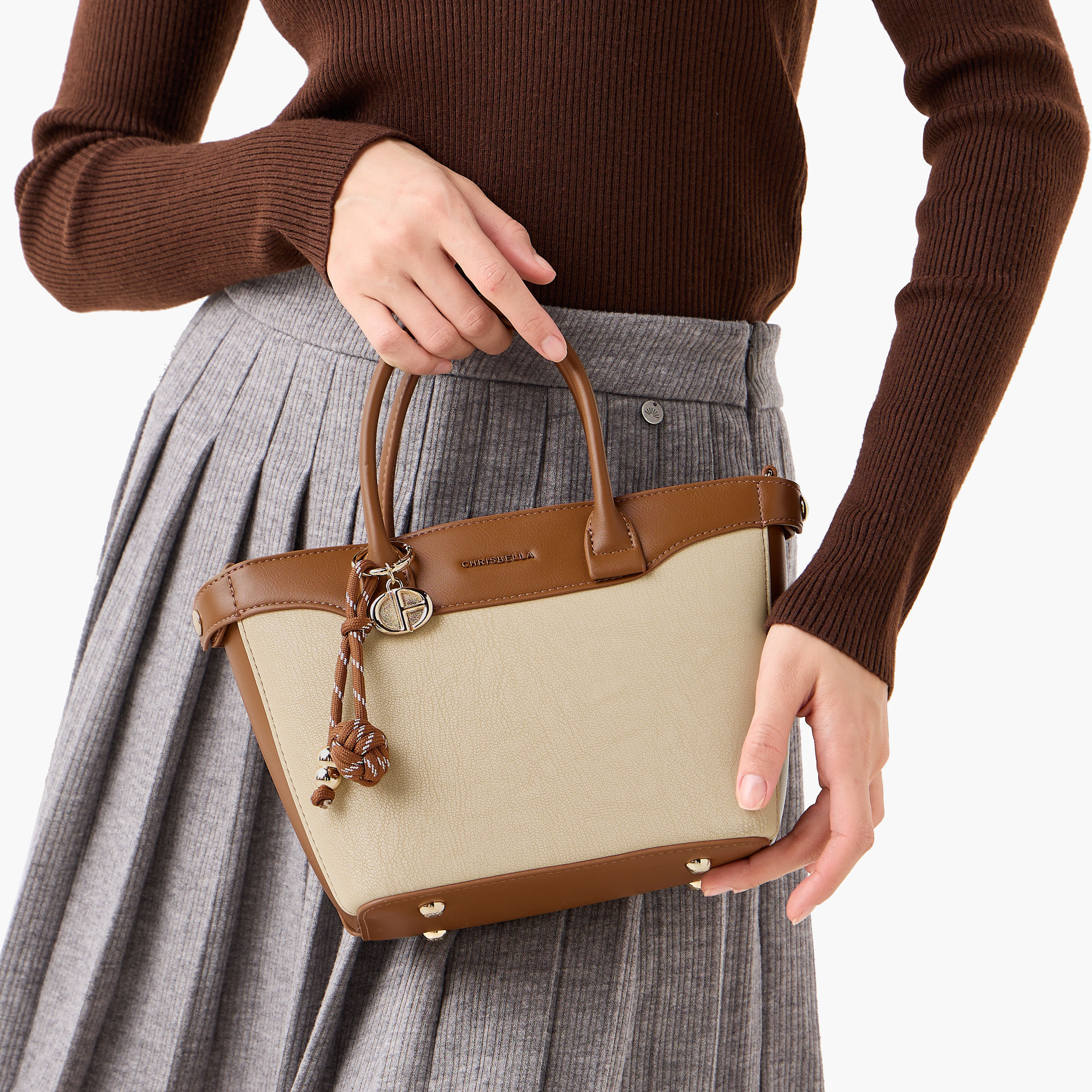 شنطة توتي بقوالب ملونة مع محفظة من كريسبيلا-women-bagsandwallets-handbags-image-2