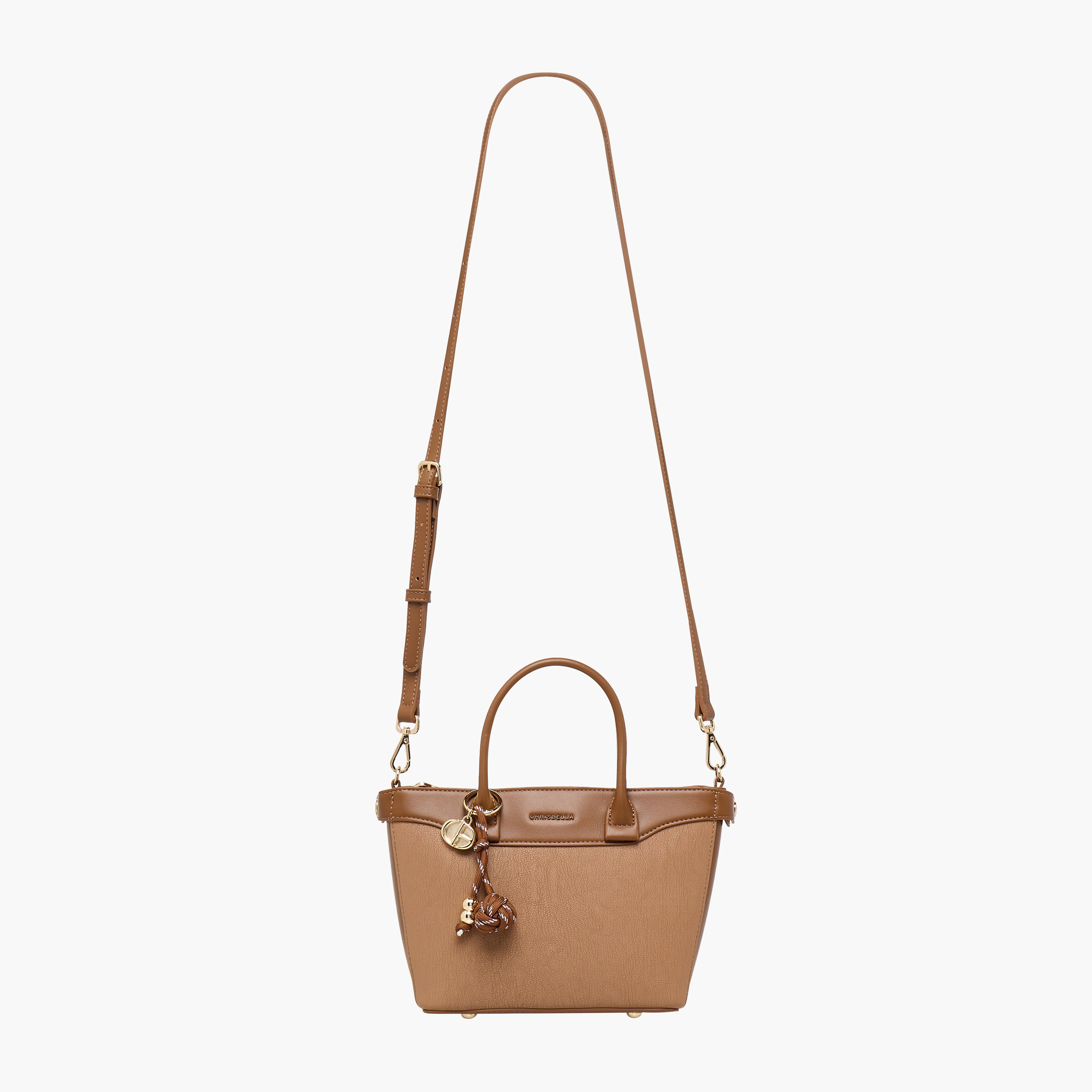 Chrisbella Textured Tote Bag with Pouch-women-bagsandwallets-handbags-image-3