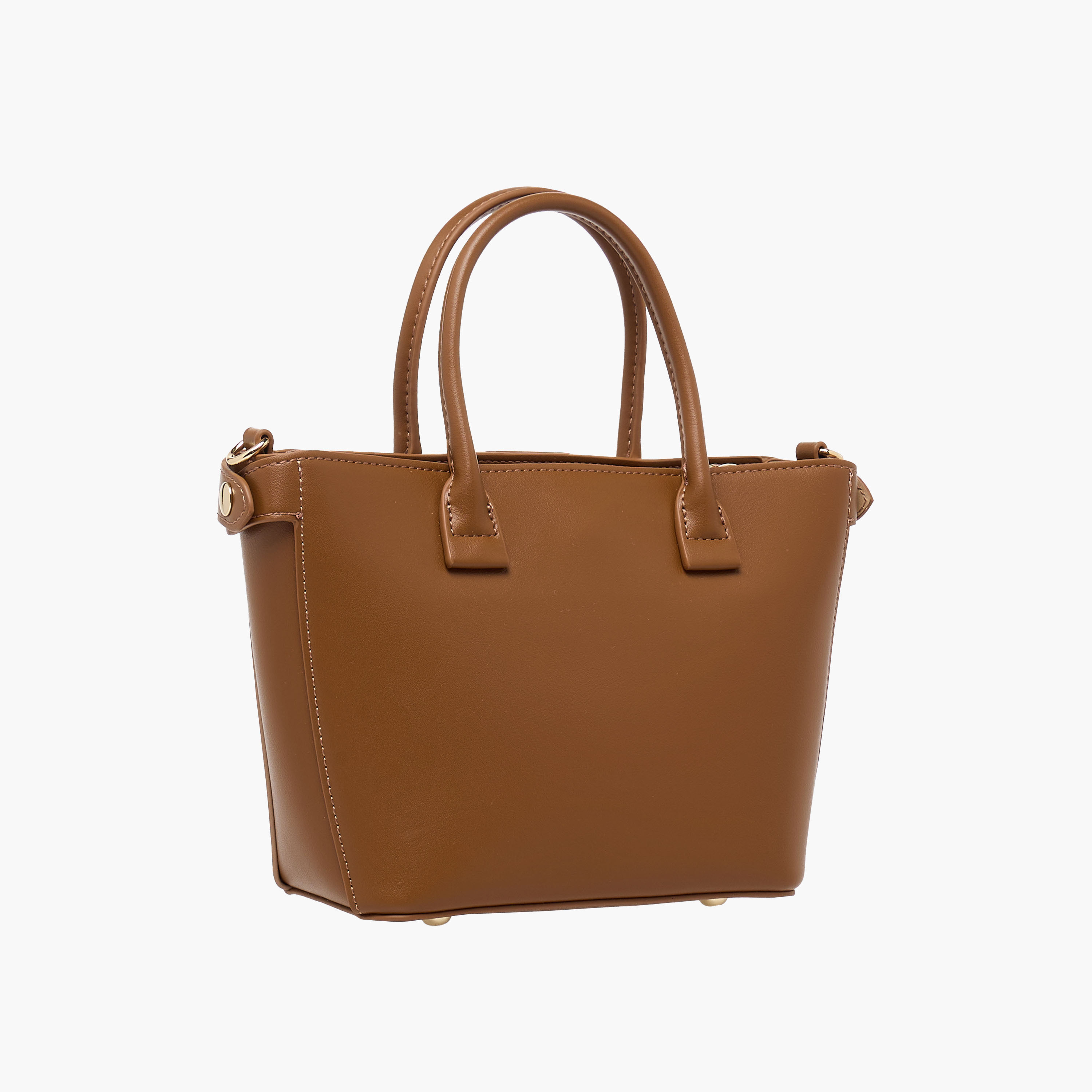 Chrisbella Textured Tote Bag with Pouch-women-bagsandwallets-handbags-image-4