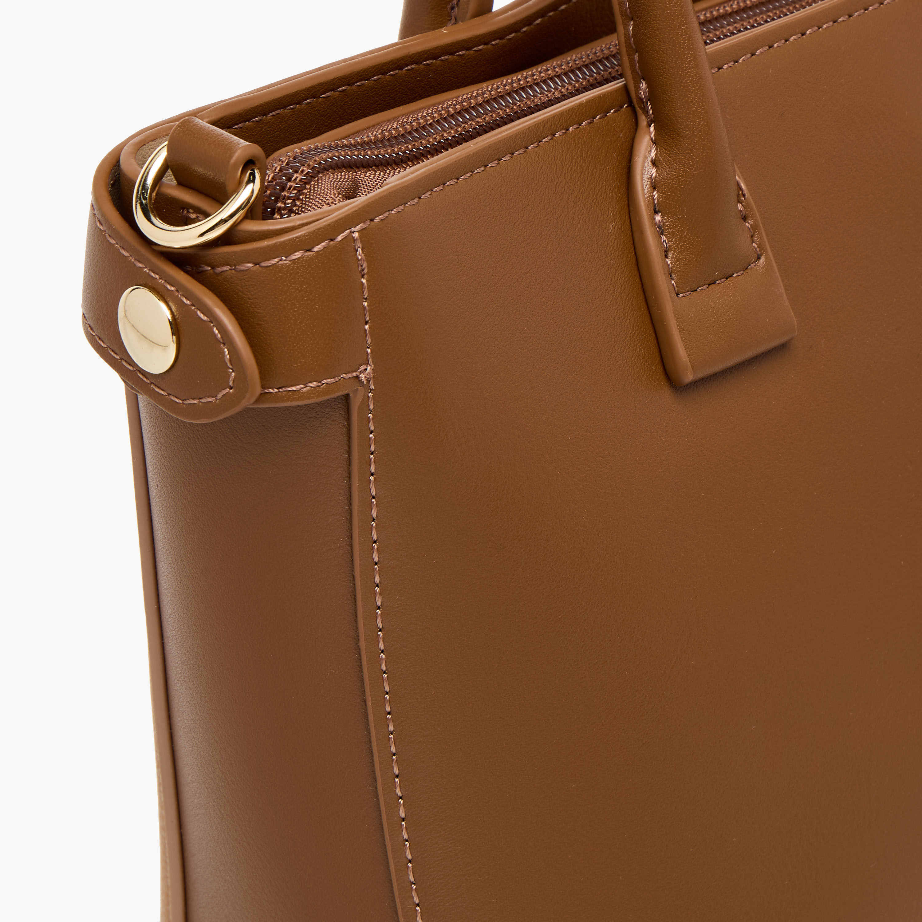 Chrisbella Textured Tote Bag with Pouch-women-bagsandwallets-handbags-image-6