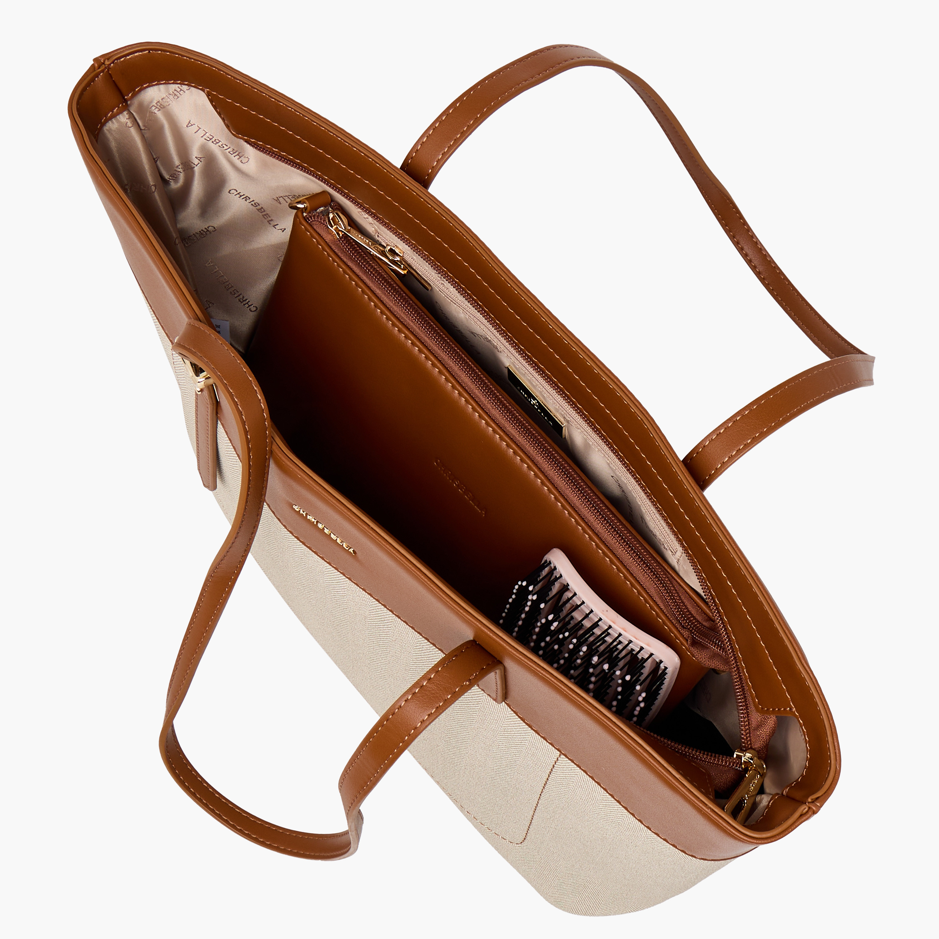 Chrisbella Colourblock Tote Bag with Pouch-women-bagsandwallets-handbags-image-11