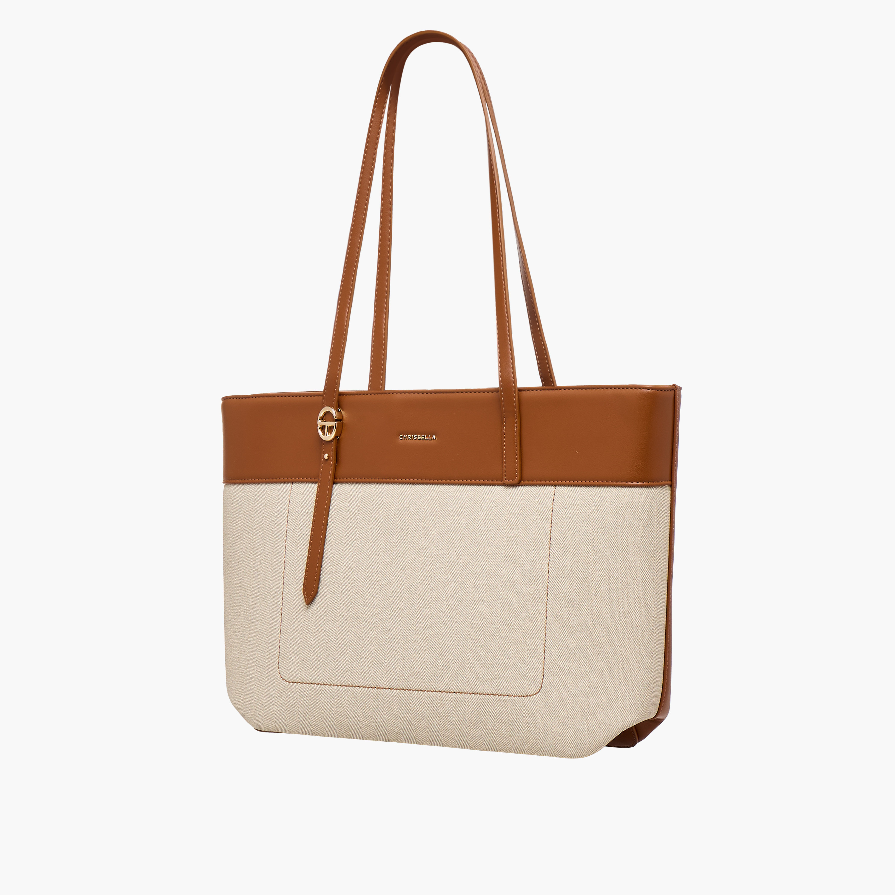 Chrisbella Colourblock Tote Bag with Pouch-women-bagsandwallets-handbags-image-5