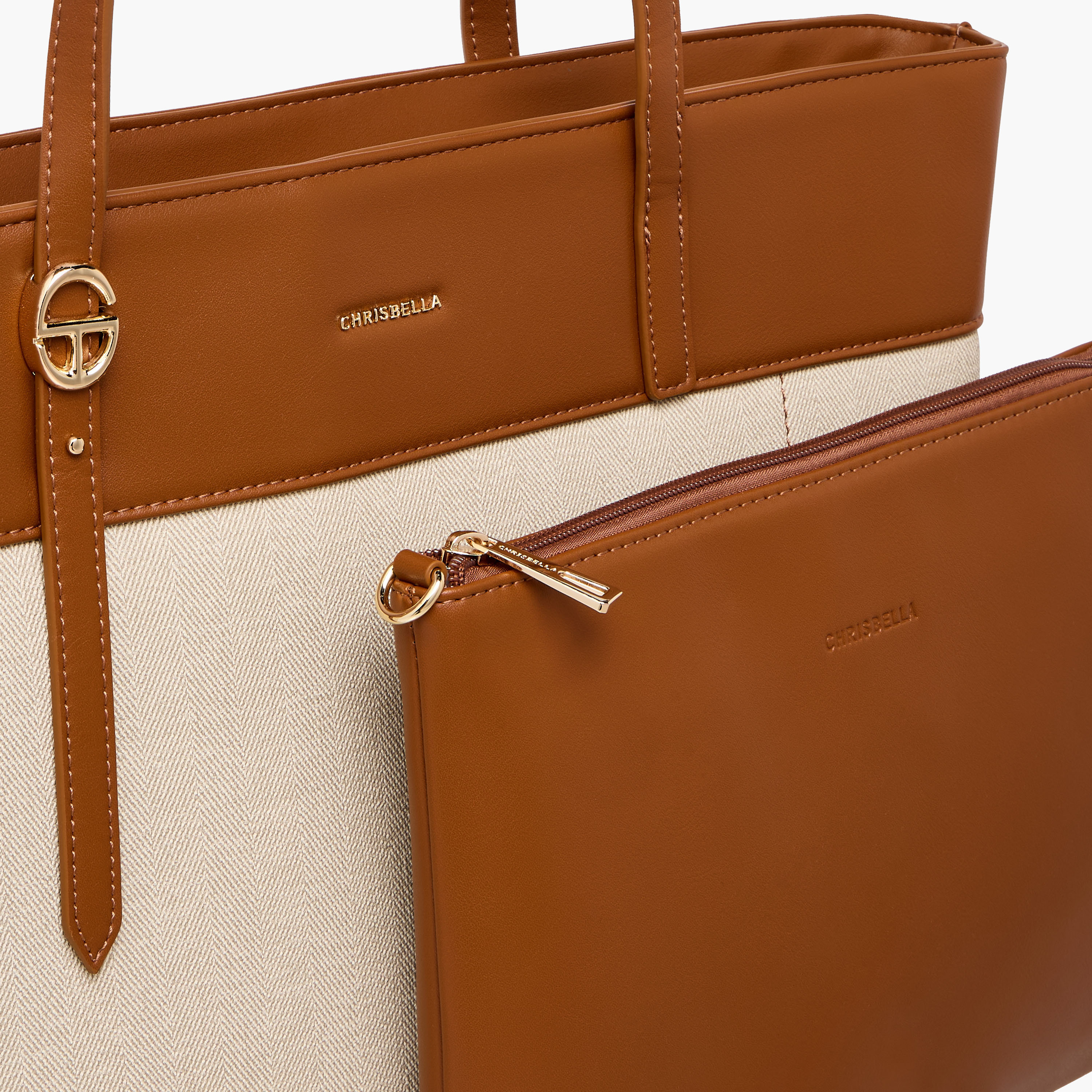 Chrisbella Colourblock Tote Bag with Pouch-women-bagsandwallets-handbags-image-7