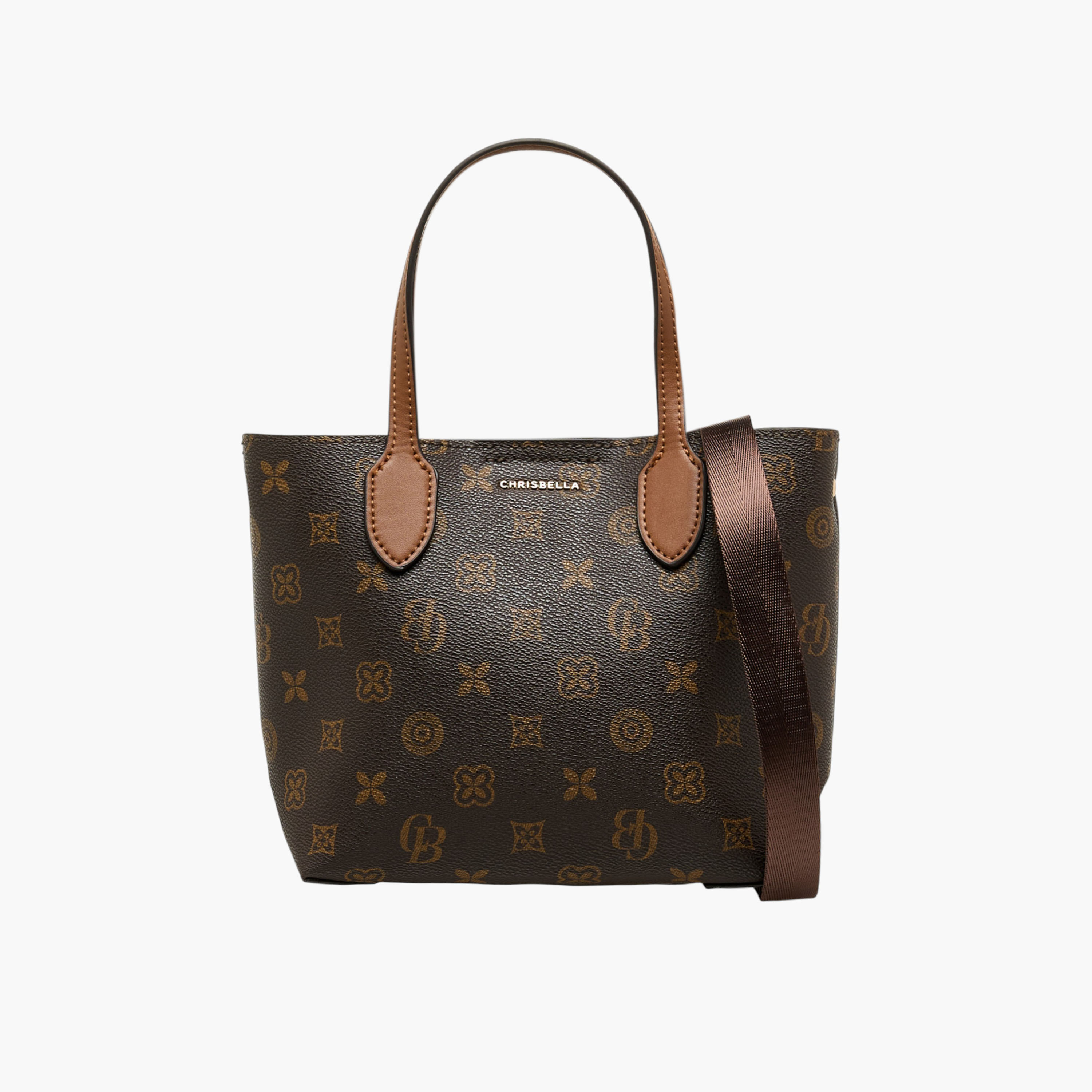 Chrisbella Printed Tote Bag with Detachable Strap-women-bagsandwallets-handbags-image-3