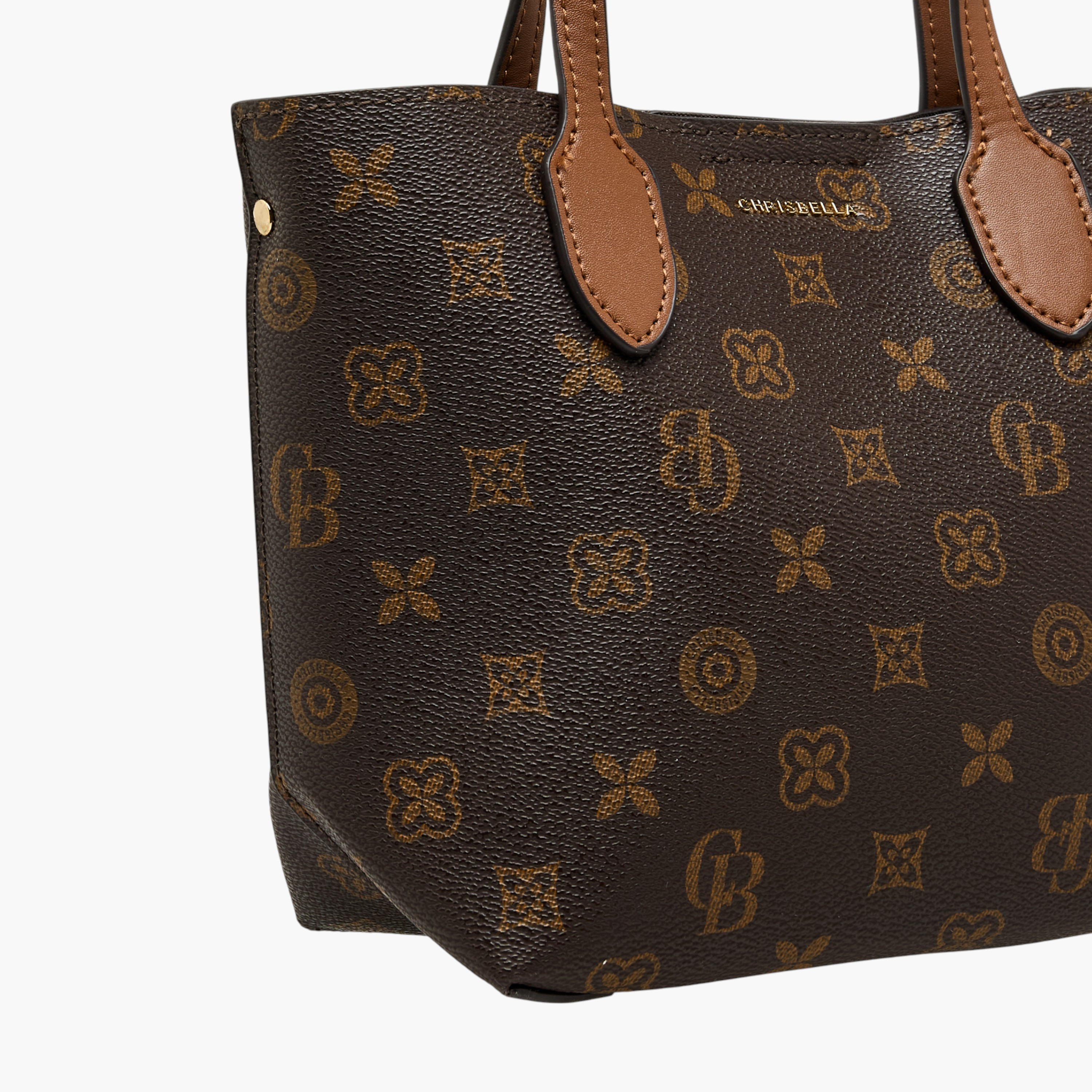 Chrisbella Printed Tote Bag with Detachable Strap-women-bagsandwallets-handbags-image-5