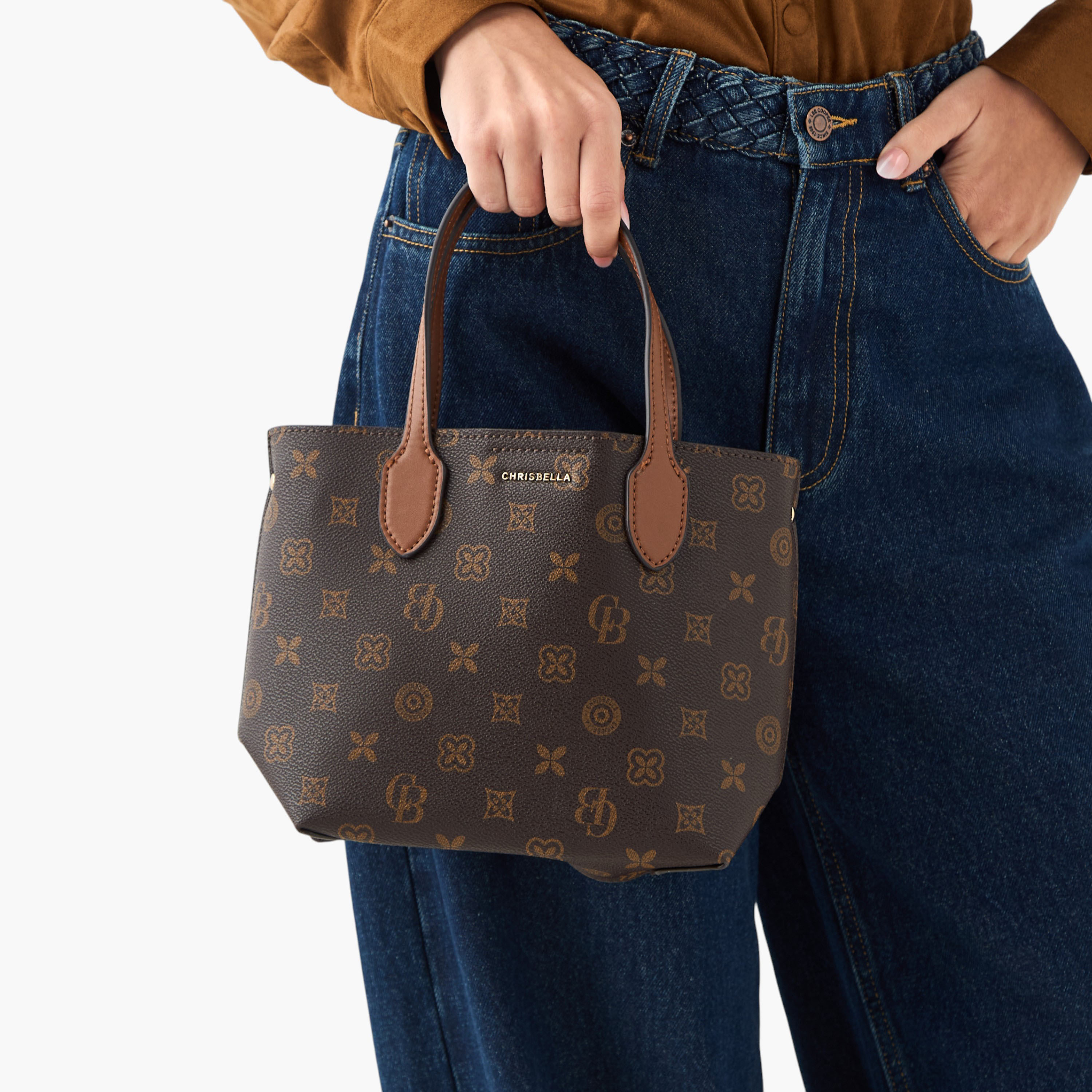 Chrisbella Printed Tote Bag with Detachable Strap-women-bagsandwallets-handbags-image-7