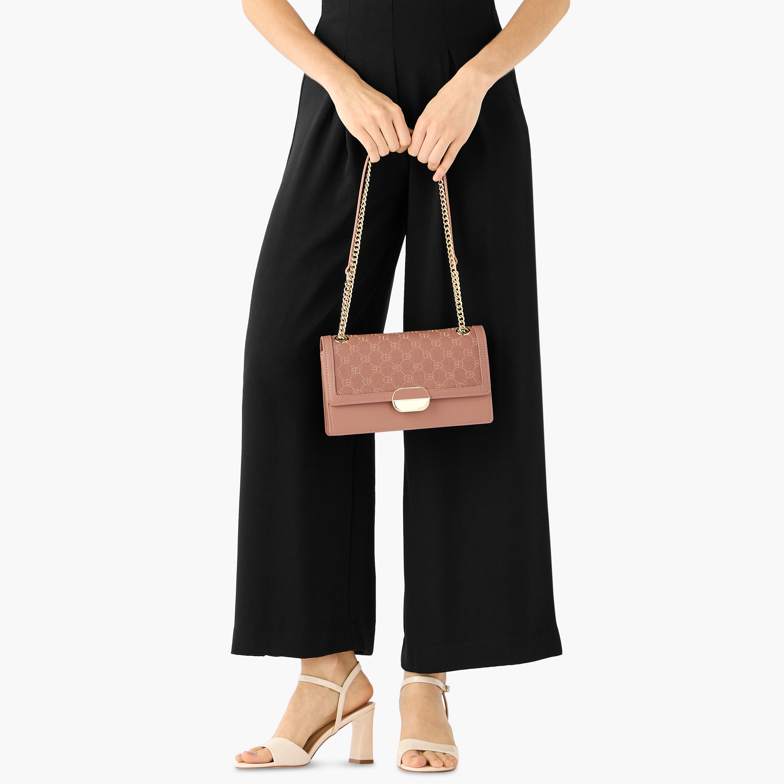 Chrisbella Textured Crossbody Bag with Pouch-women-bagsandwallets-handbags-image-2