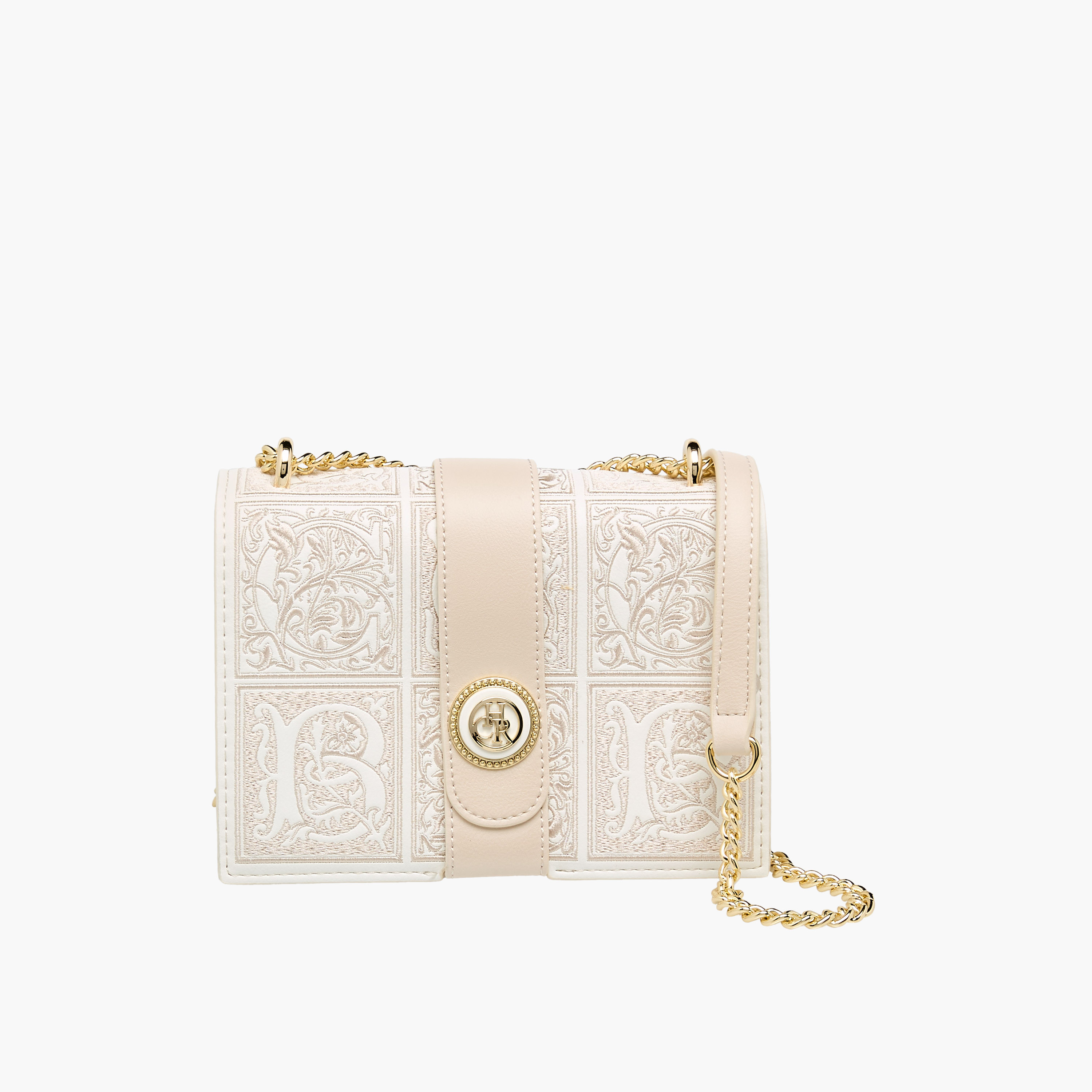 شنطة كروس بودي بارزة الملمس بحزام سلسلة من كريسبيلا-women-bagsandwallets-handbags-image-1