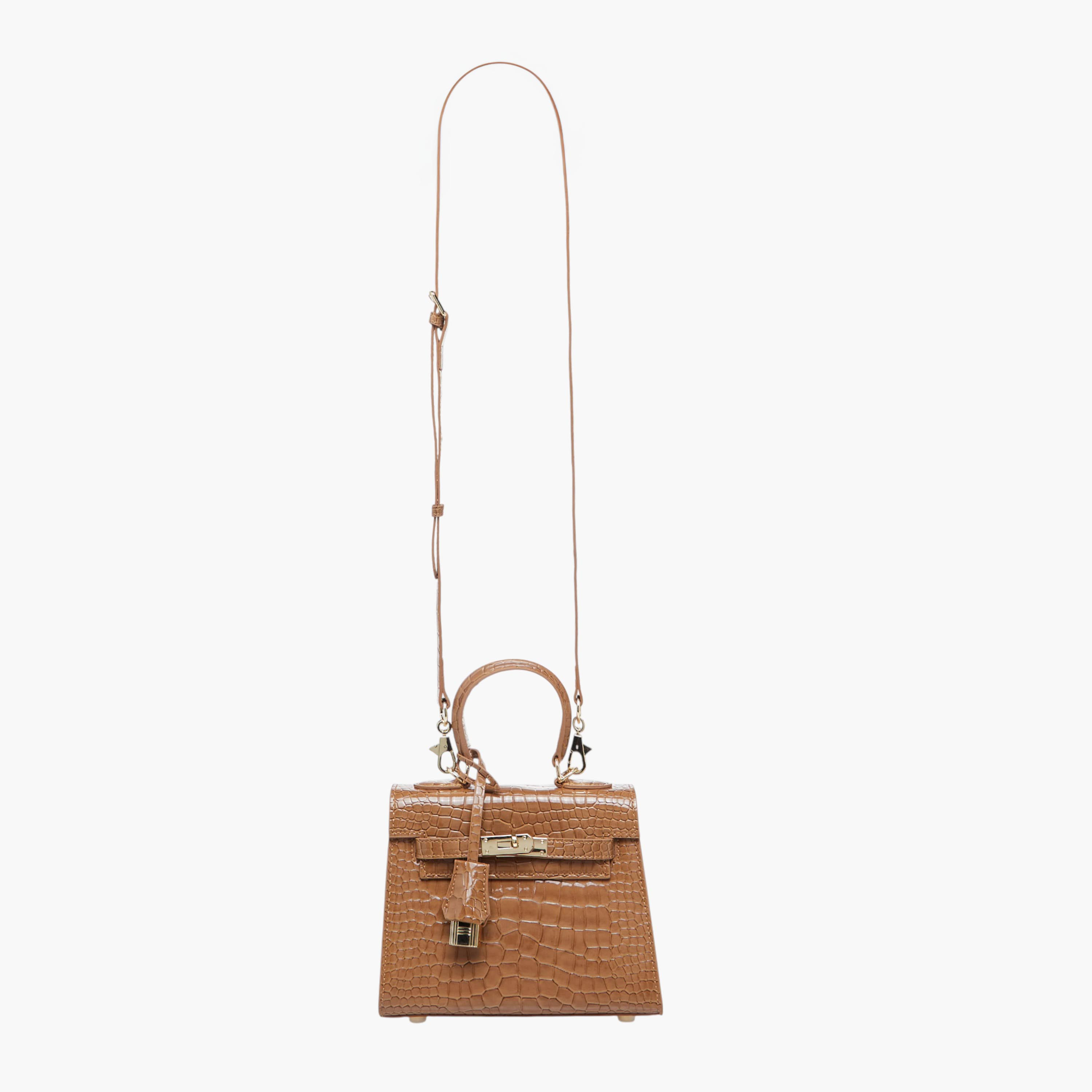 Chrisbella Textured Tote Bag with Detachable Strap-women-bagsandwallets-handbags-image-3
