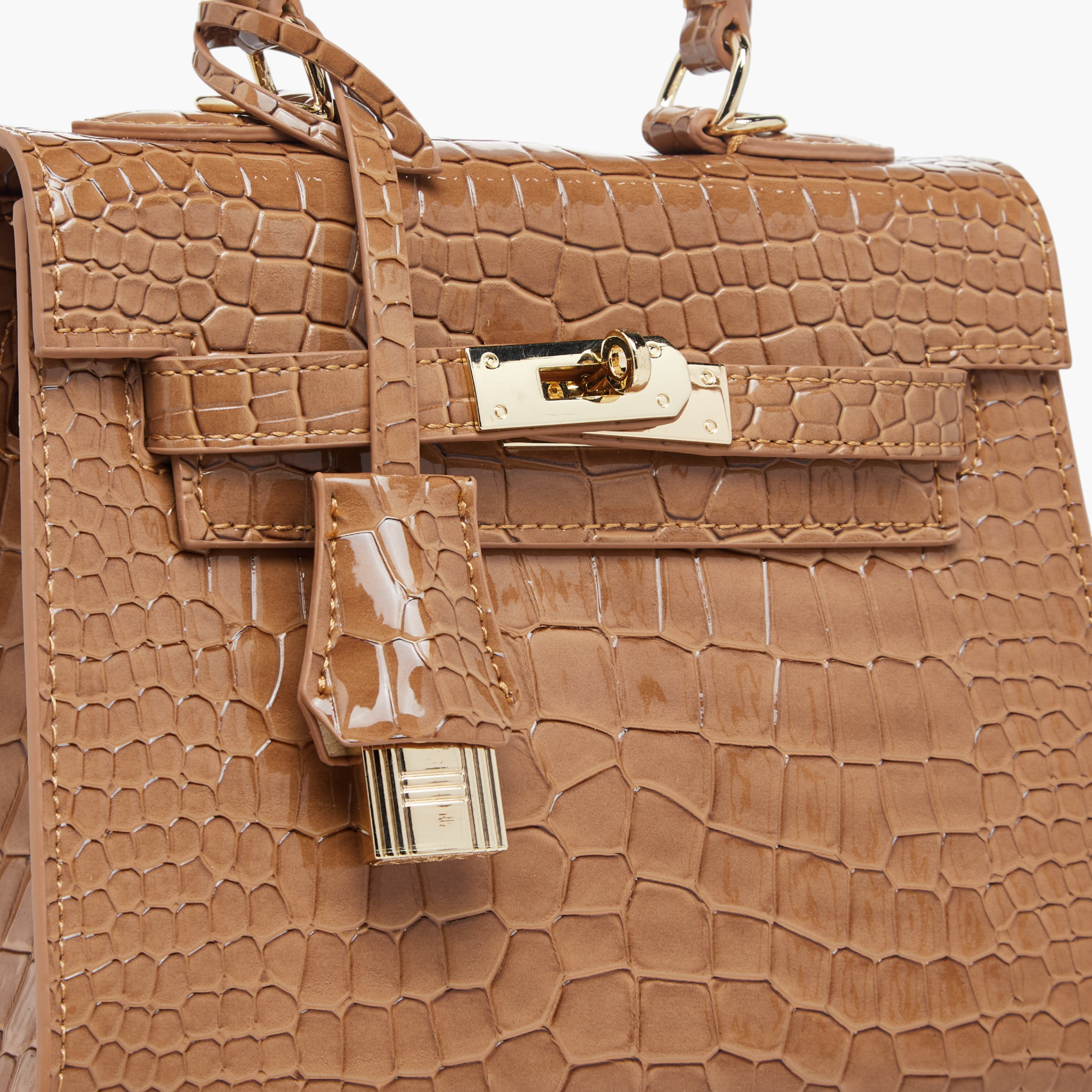 Chrisbella Textured Tote Bag with Detachable Strap-women-bagsandwallets-handbags-image-5