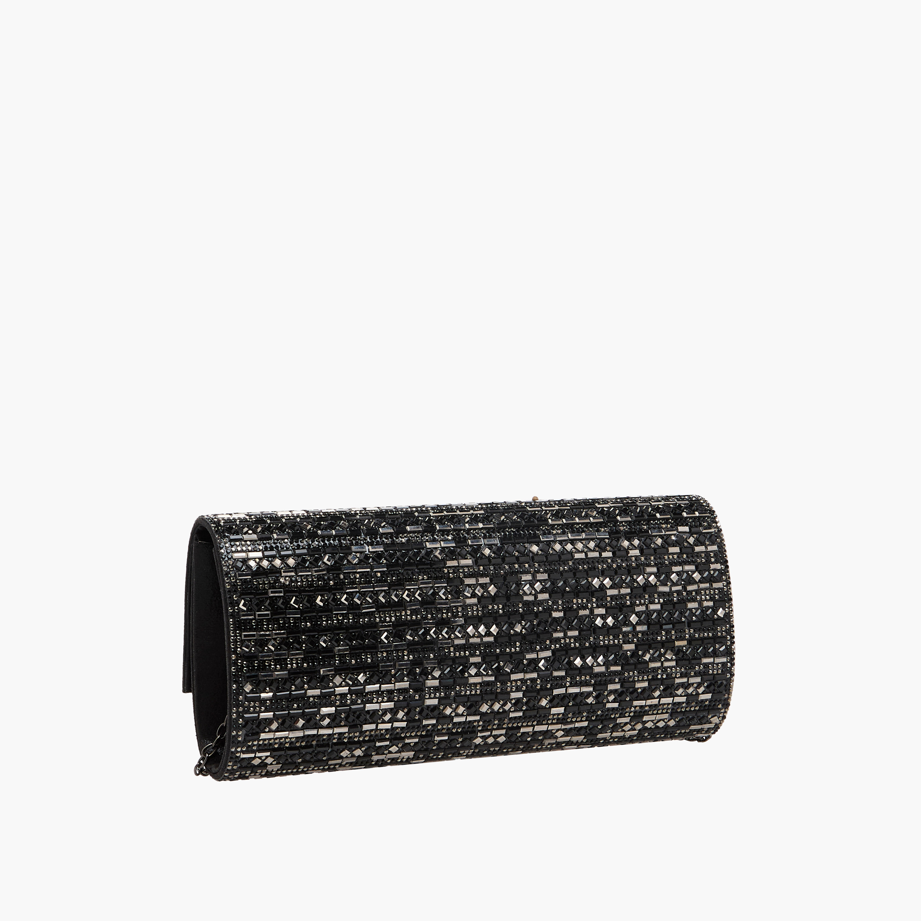 Sasha Embellished Clutch with Detachable Chain Strap-women-bagsandwallets-handbags-image-4