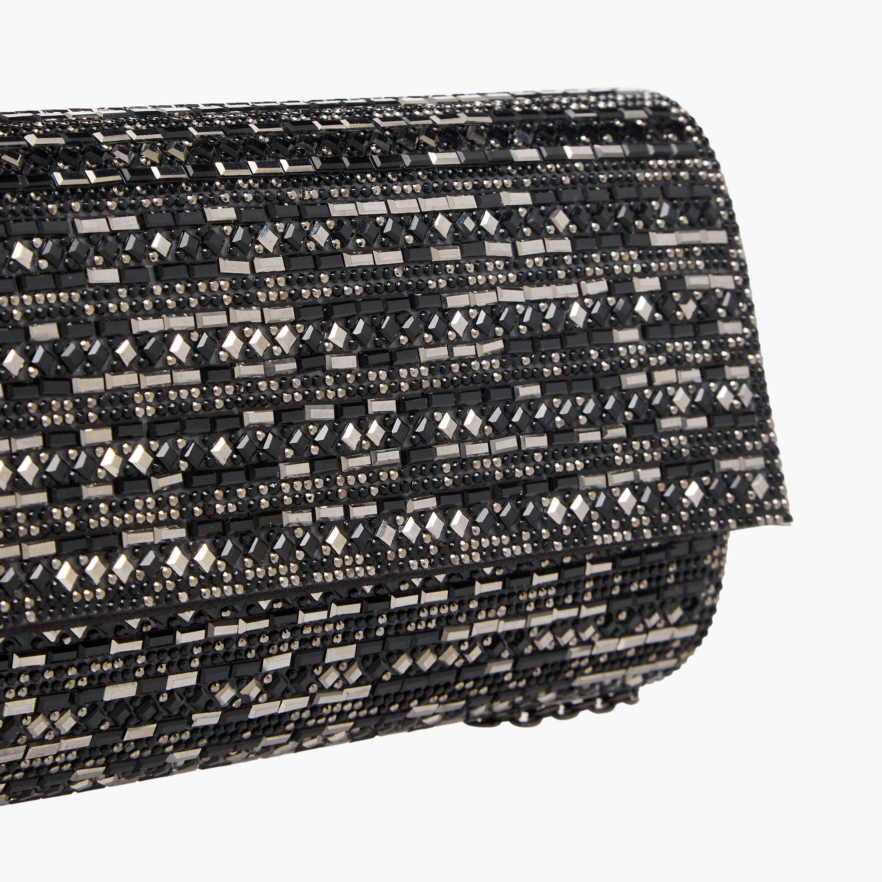 Sasha Embellished Clutch with Detachable Chain Strap-women-bagsandwallets-handbags-image-5