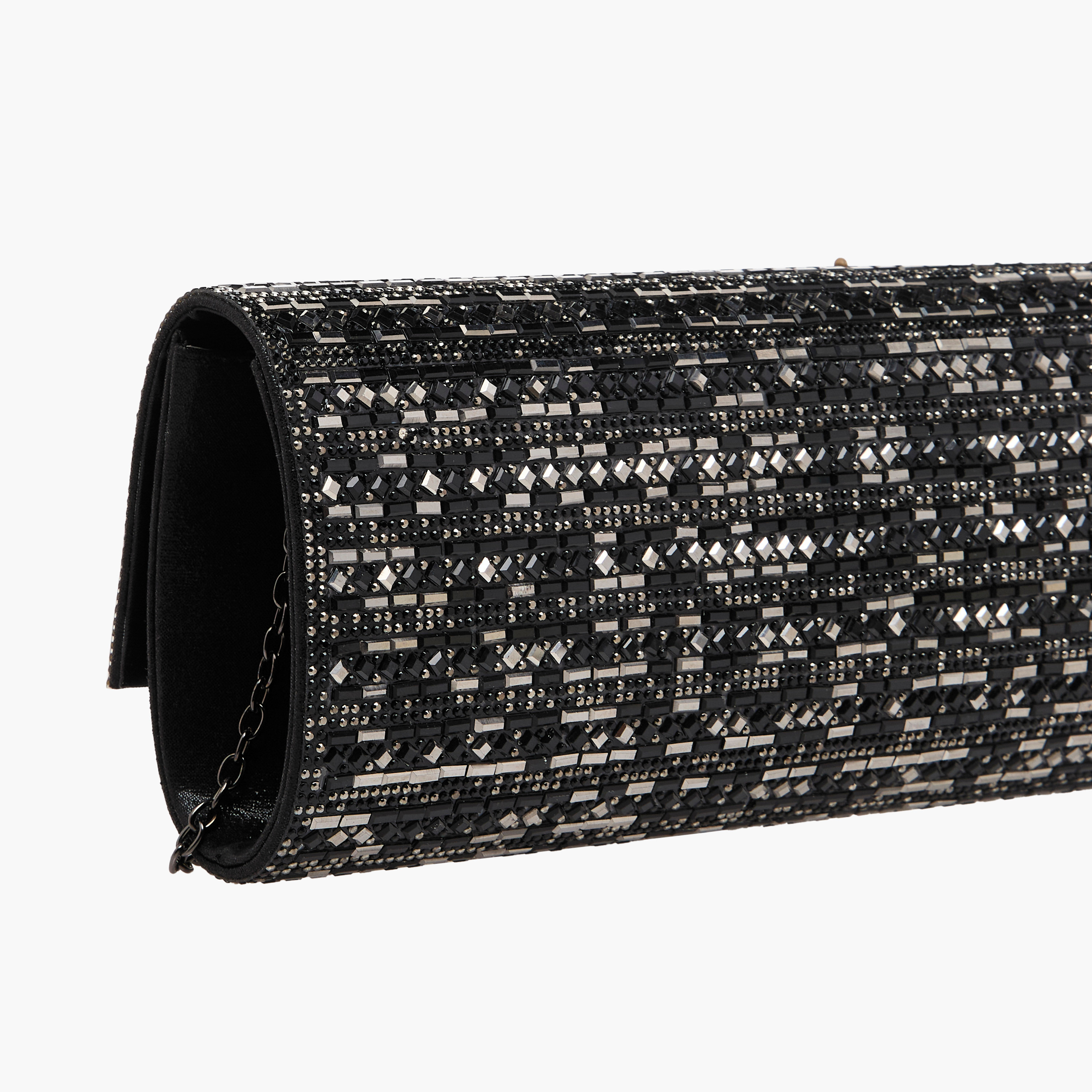 Sasha Embellished Clutch with Detachable Chain Strap-women-bagsandwallets-handbags-image-6