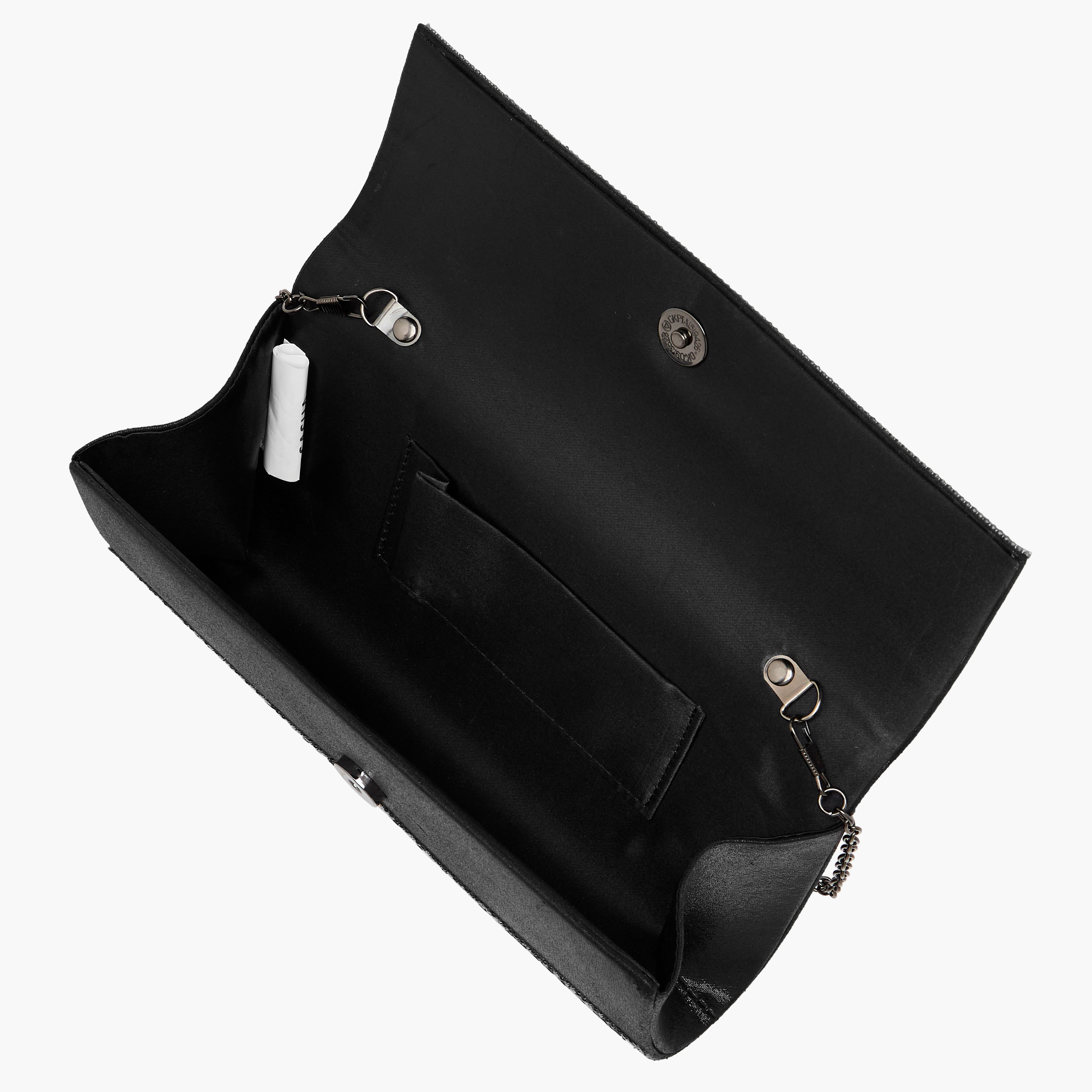 Sasha Embellished Clutch with Detachable Chain Strap-women-bagsandwallets-handbags-image-9