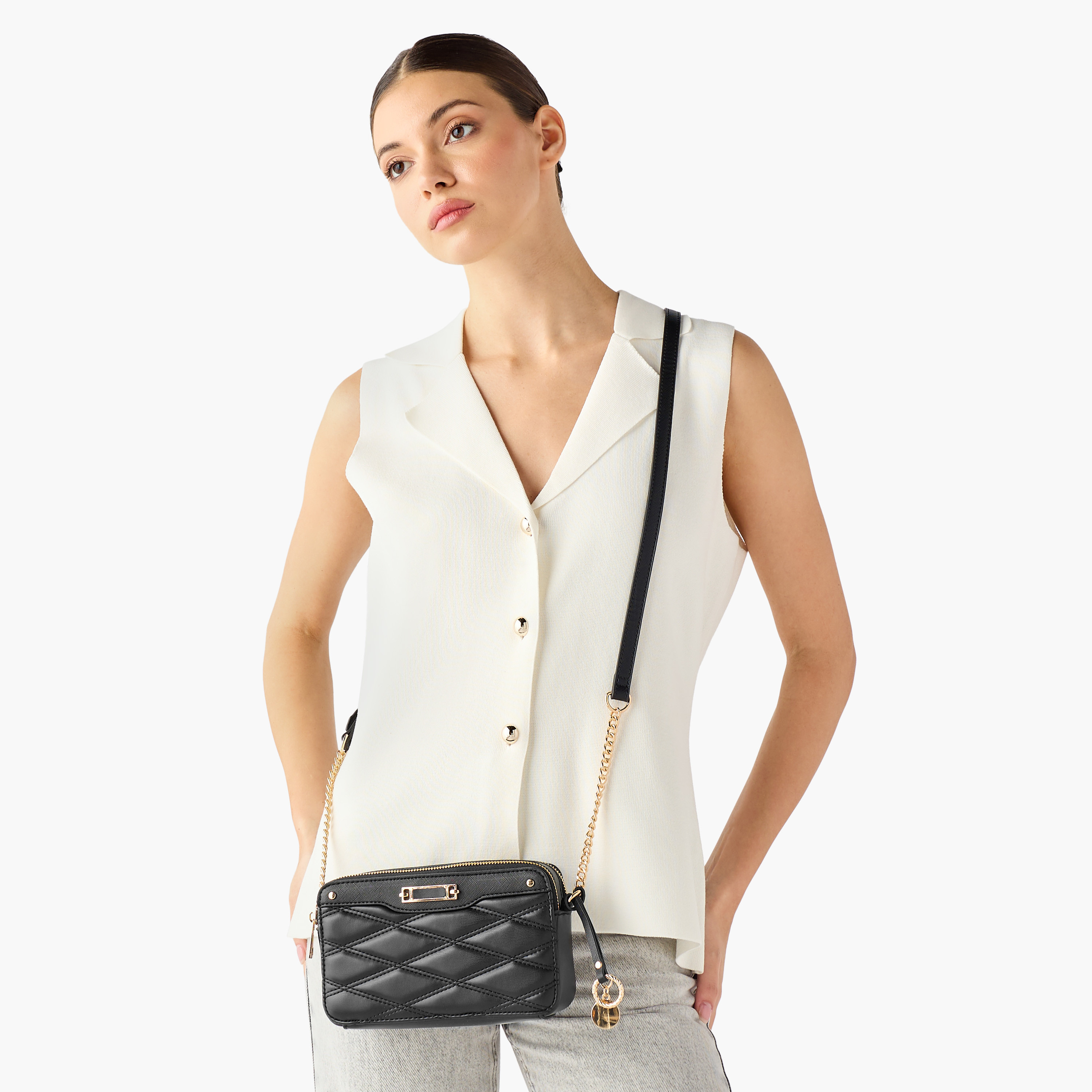 Sasha Tia Quilted Crossbody Bag with Adjustable Strap-women-bagsandwallets-handbags-image-2
