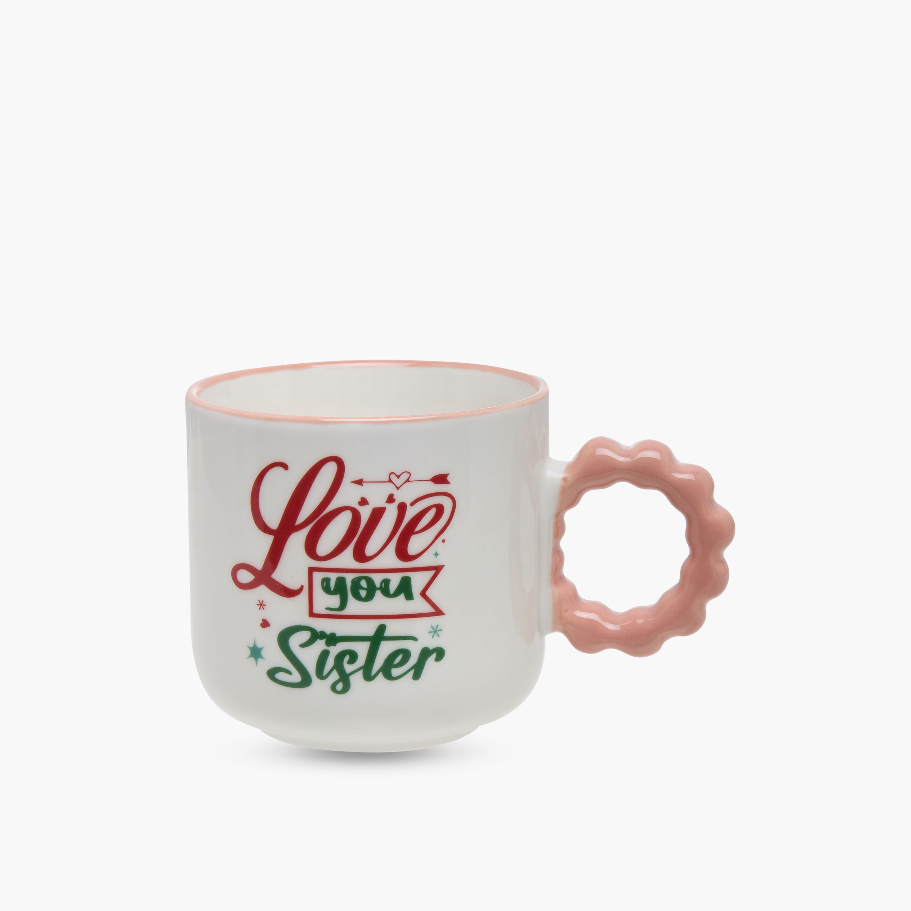 مج خزف صيني بطبعات شعار ومقبض ملتوي - 320 مل-household-dining-teaandcoffee-mugsandcups-image-4