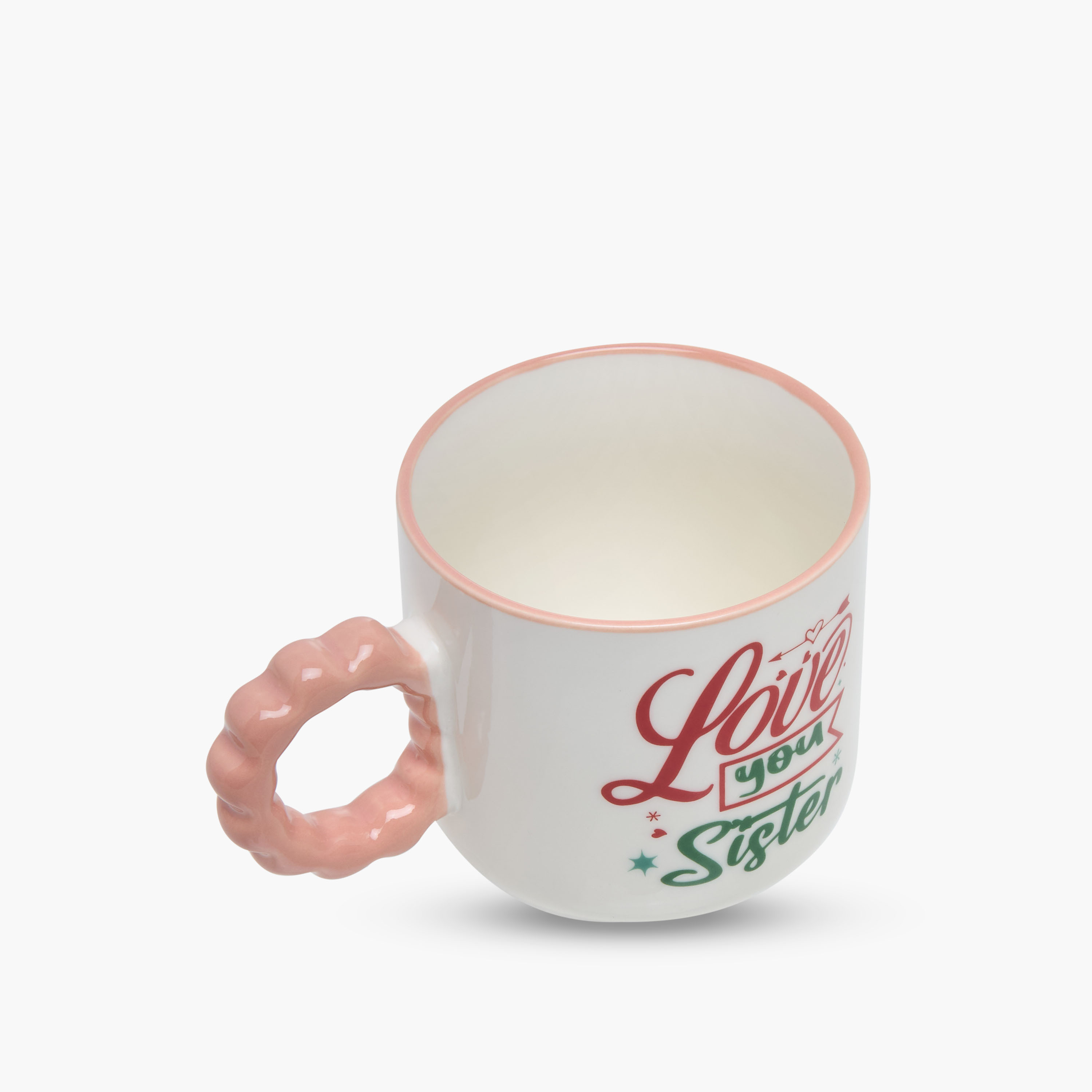 مج خزف صيني بطبعات شعار ومقبض ملتوي - 320 مل-household-dining-teaandcoffee-mugsandcups-image-3