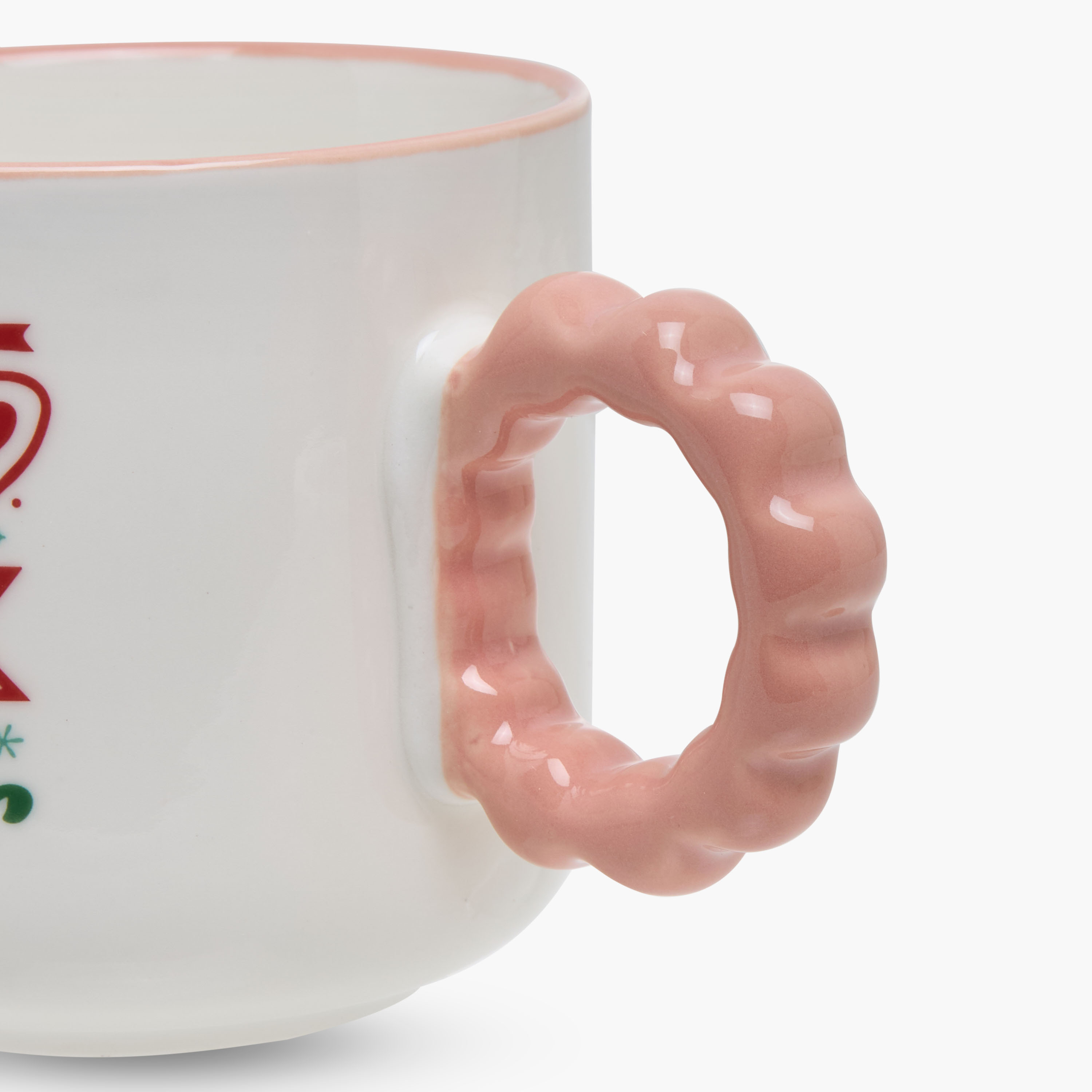 مج خزف صيني بطبعات شعار ومقبض ملتوي - 320 مل-household-dining-teaandcoffee-mugsandcups-image-2