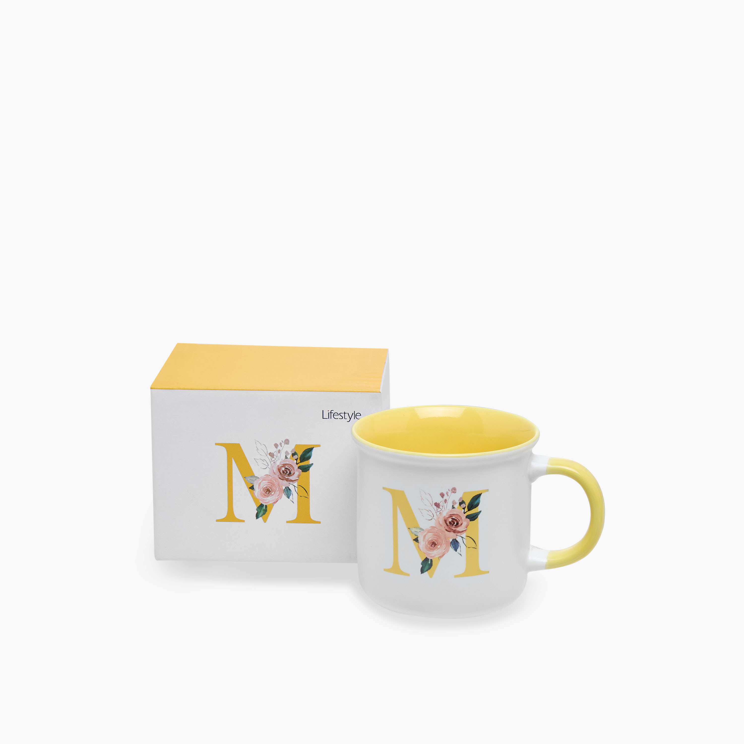 مج خزف صيني بطبعات أزهار - 355 مل-household-dining-teaandcoffee-mugsandcups-image-1