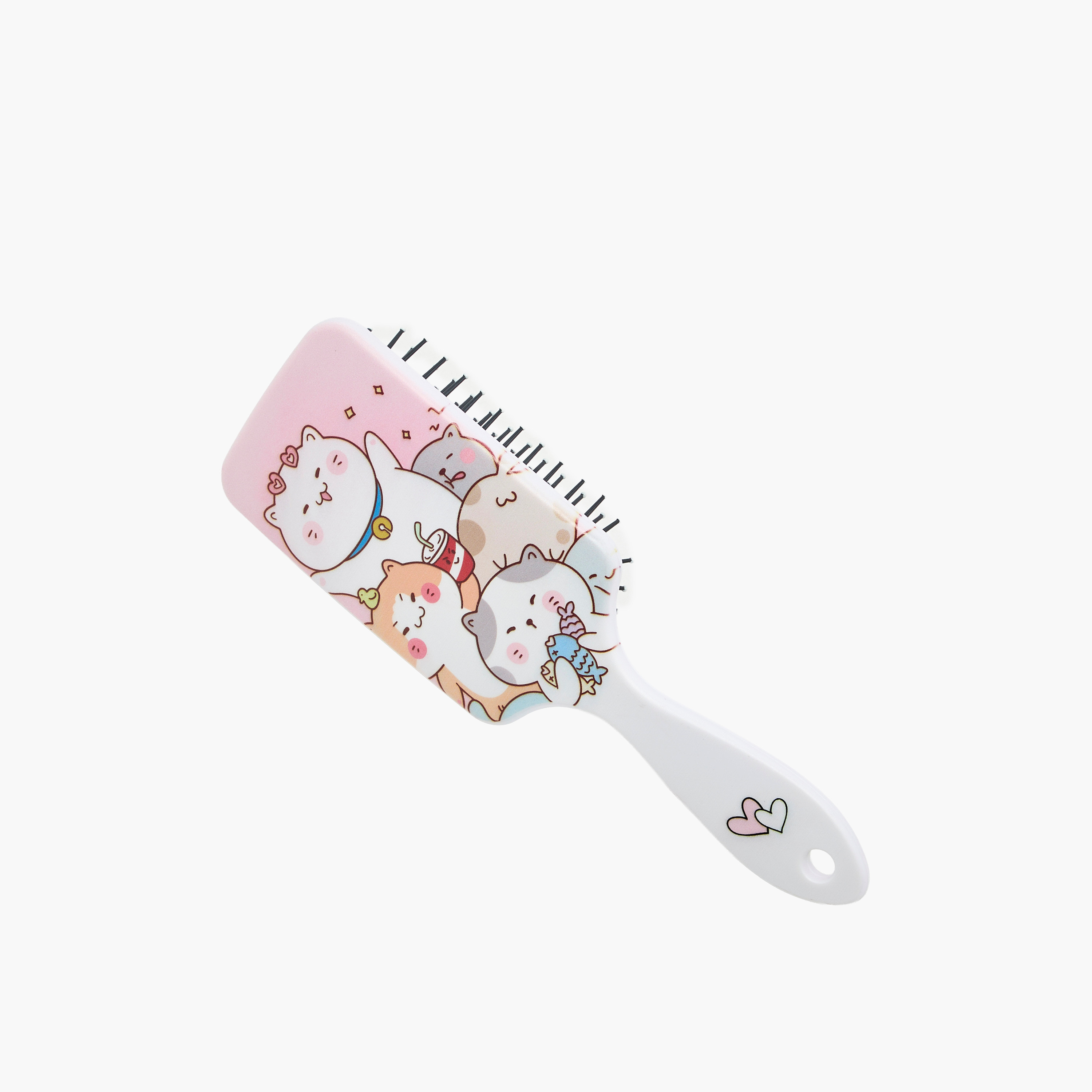 Cat Print Paddle Hairbrush-women-hairaccessories-brushesandcombs-image-1