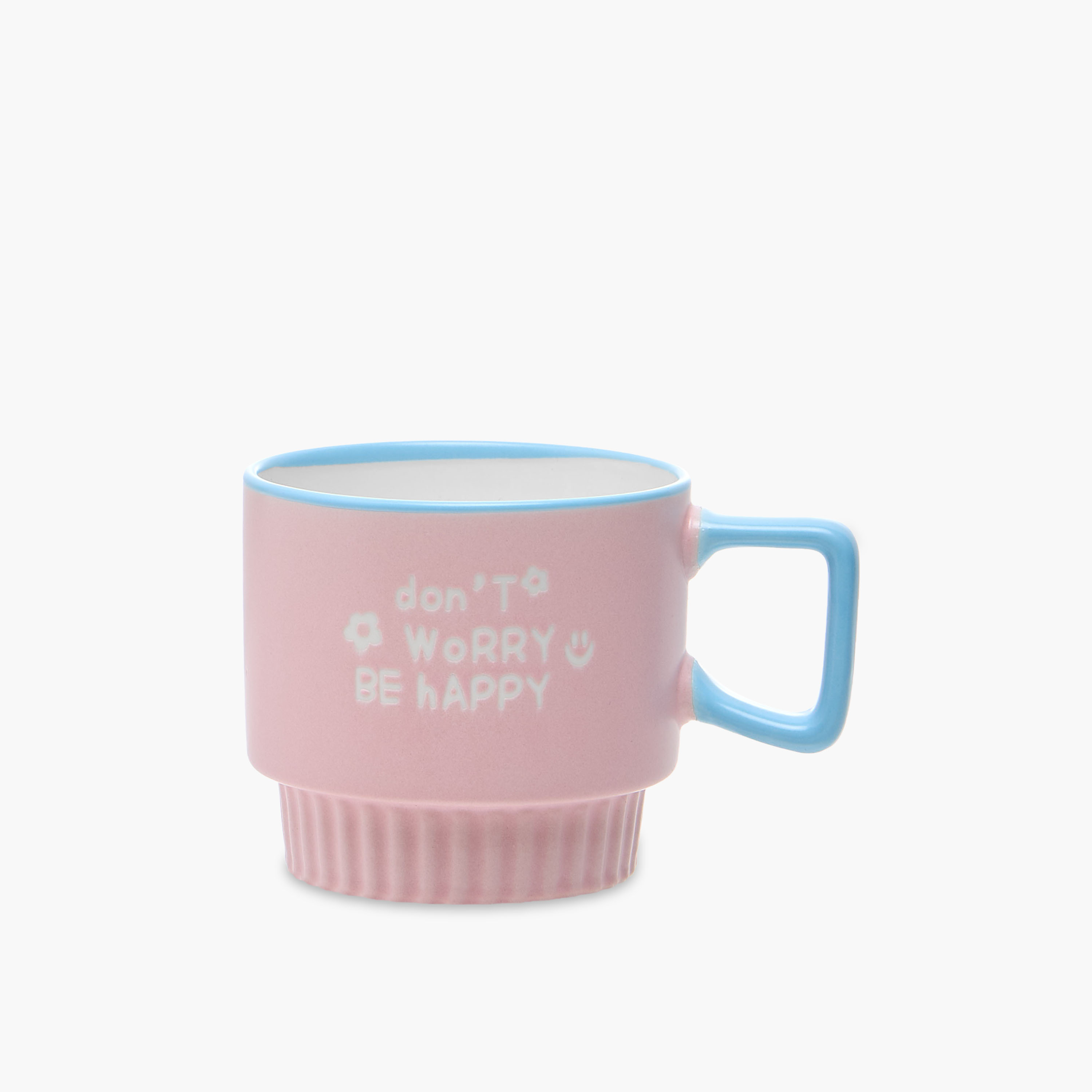 Slogan Print Bone China Mug with Handle-household-dining-teaandcoffee-mugsandcups-image-1