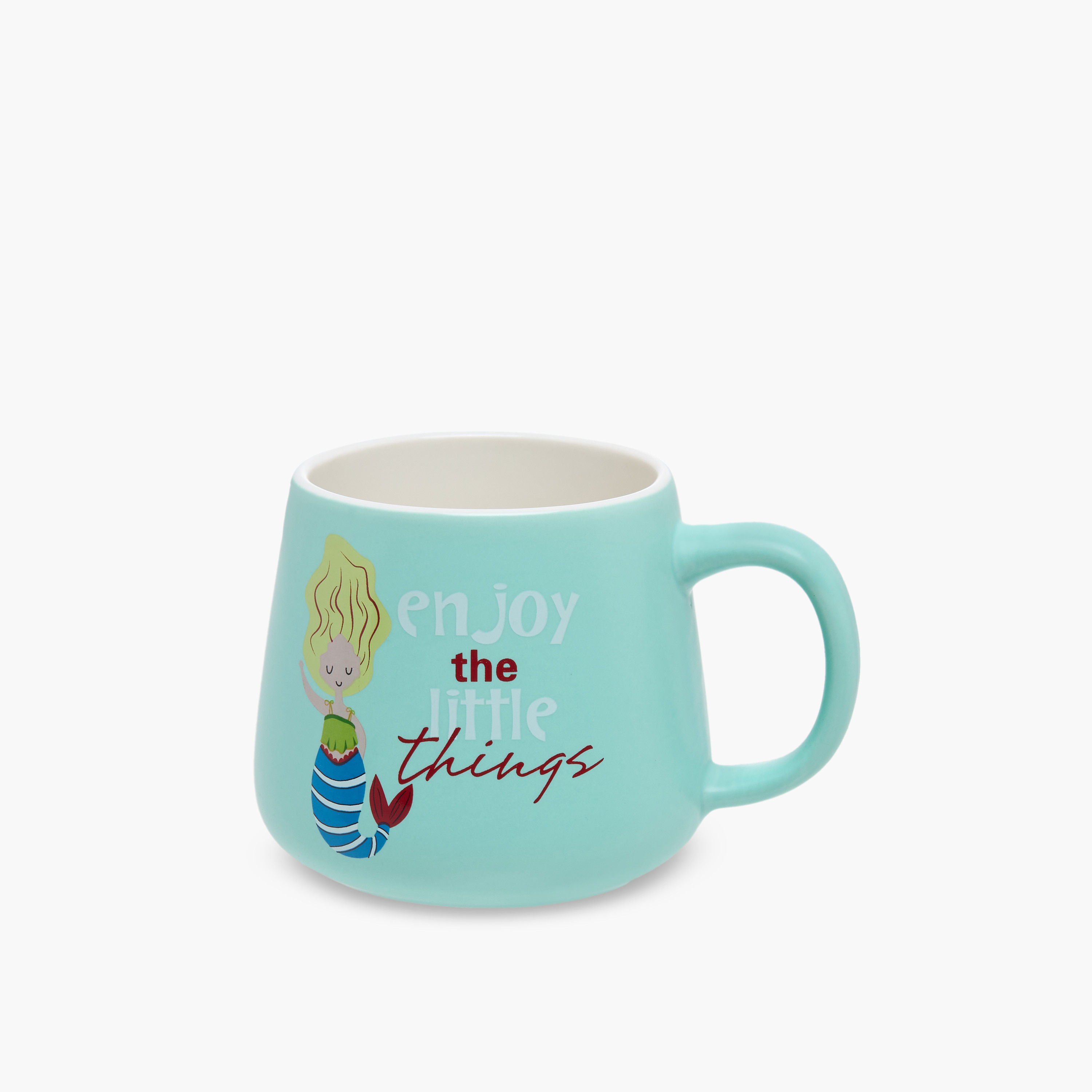 Mermaid Print Bone China Mug with Handle-household-dining-teaandcoffee-mugsandcups-image-1