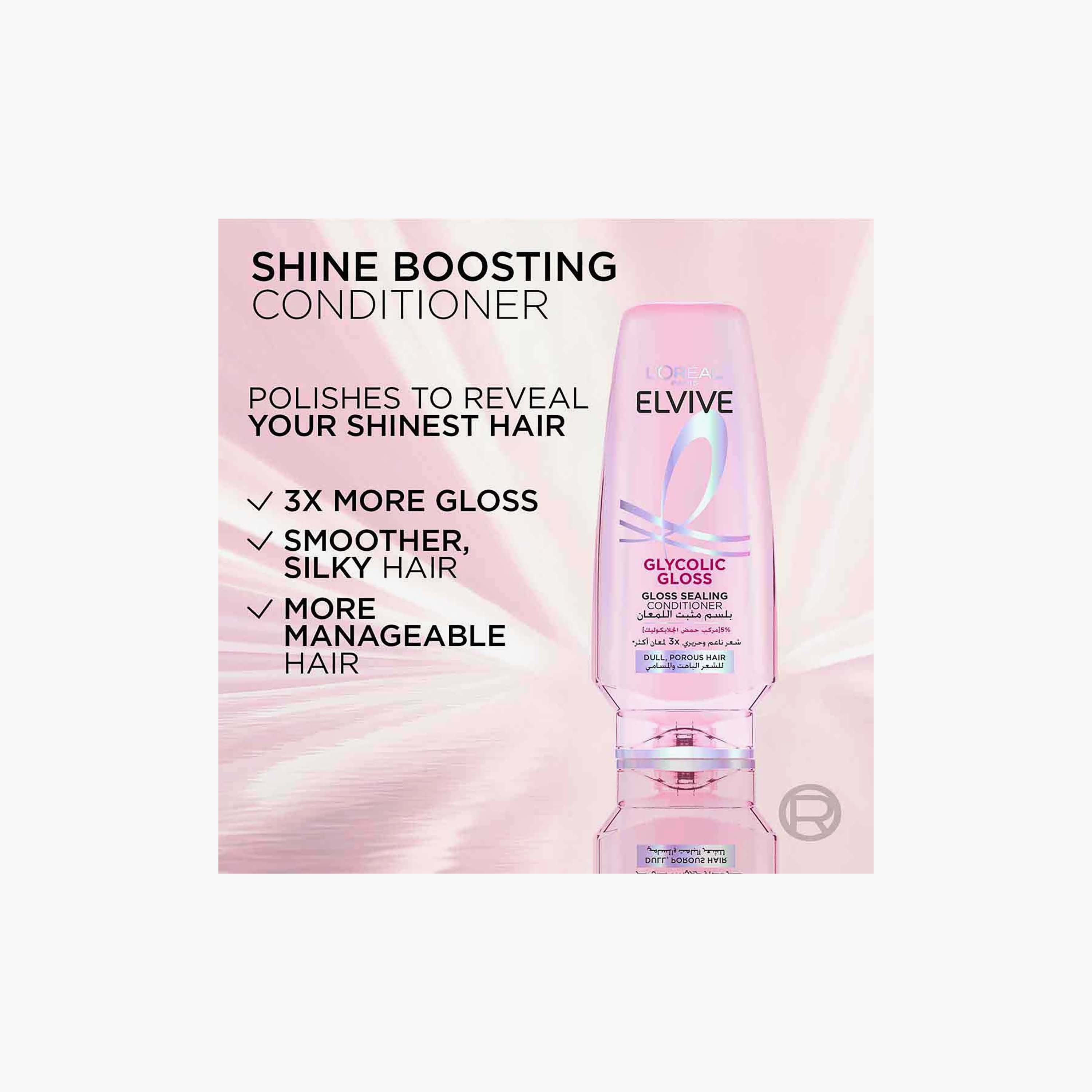 L'Oreal Elvive Glycolic Gloss Sealing Conditioner 360ml-beautyandpersonalcare-hair-haircare-conditioners-image-2